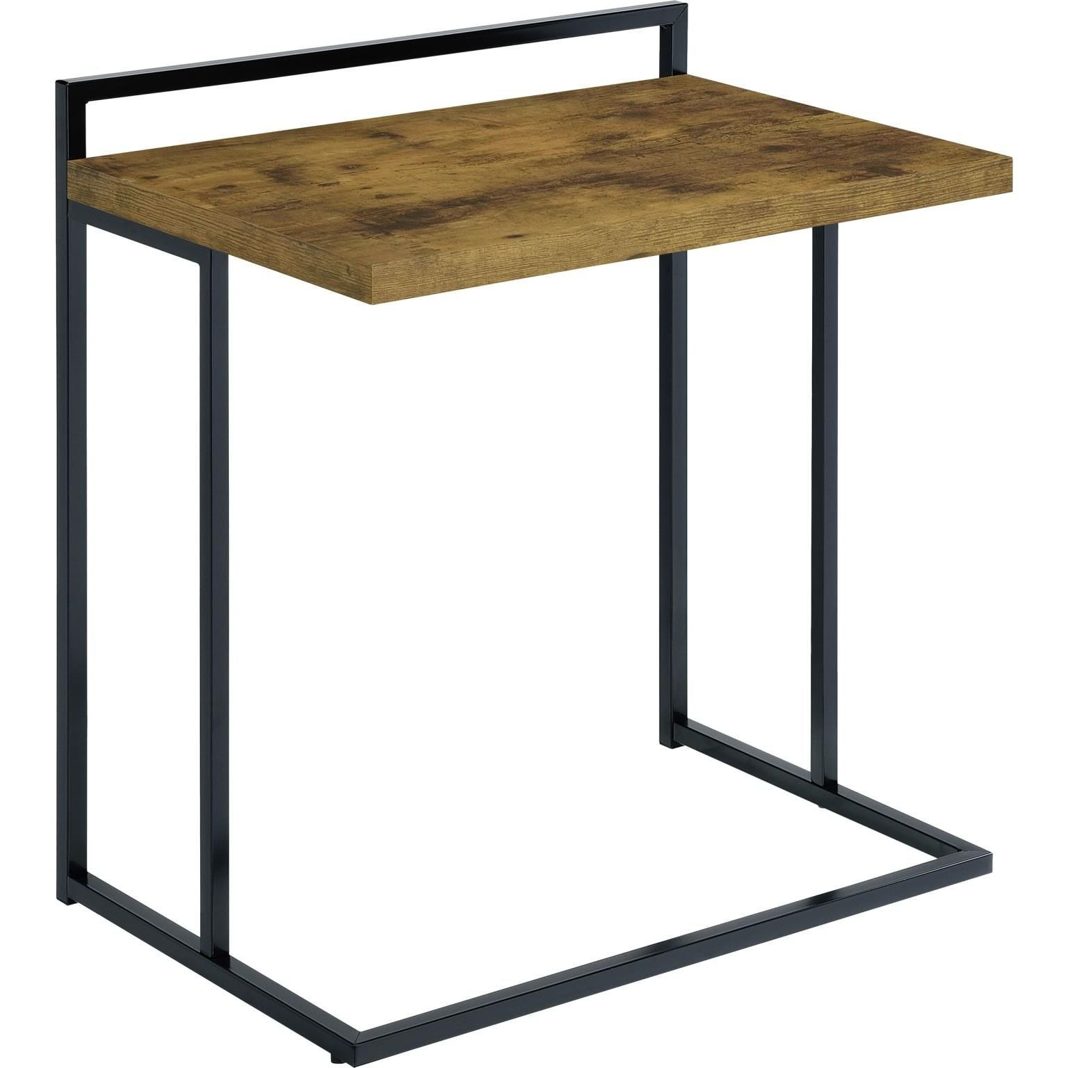 Antique Nutmeg Rectangular Top Snack Table