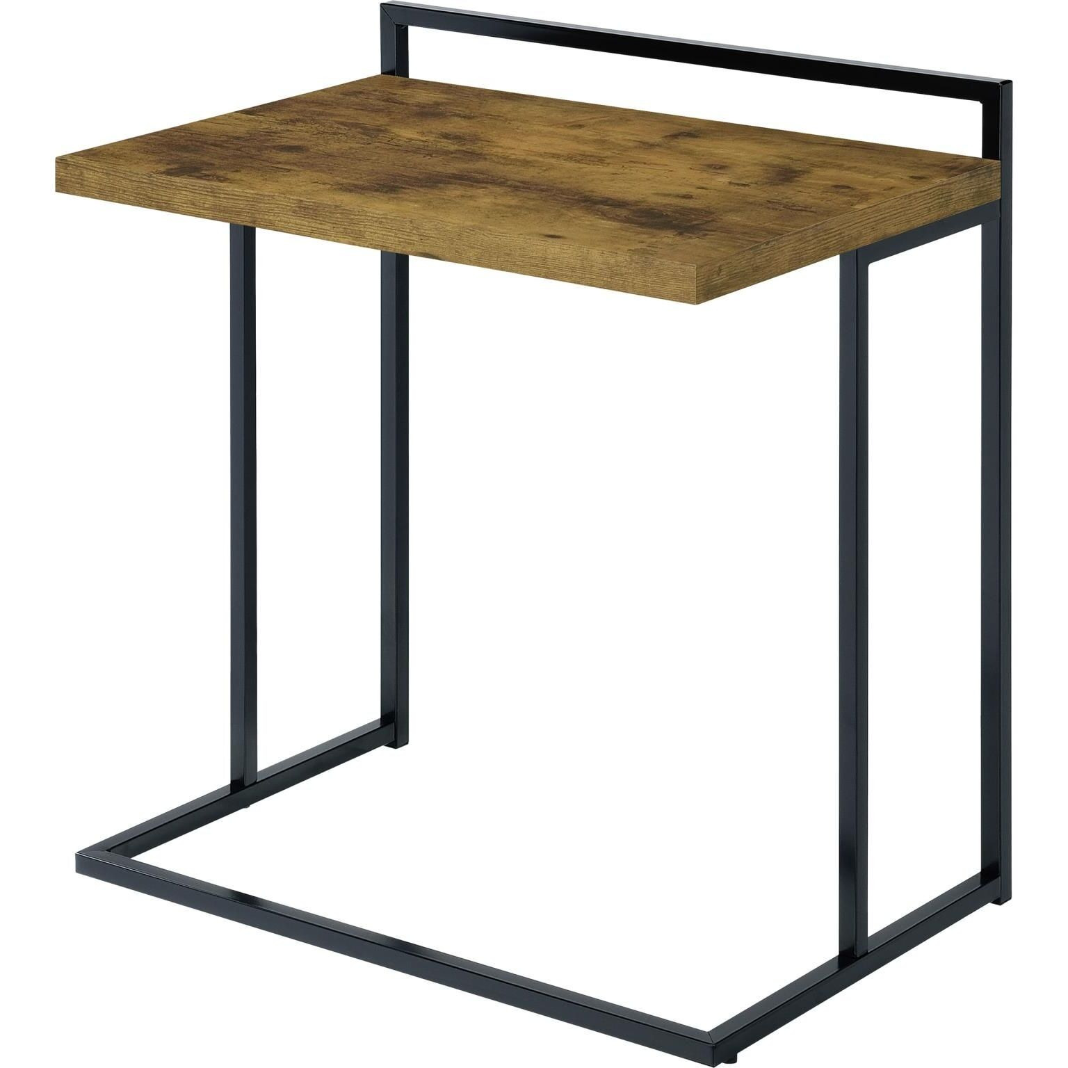 Antique Nutmeg Rectangular Top Snack Table