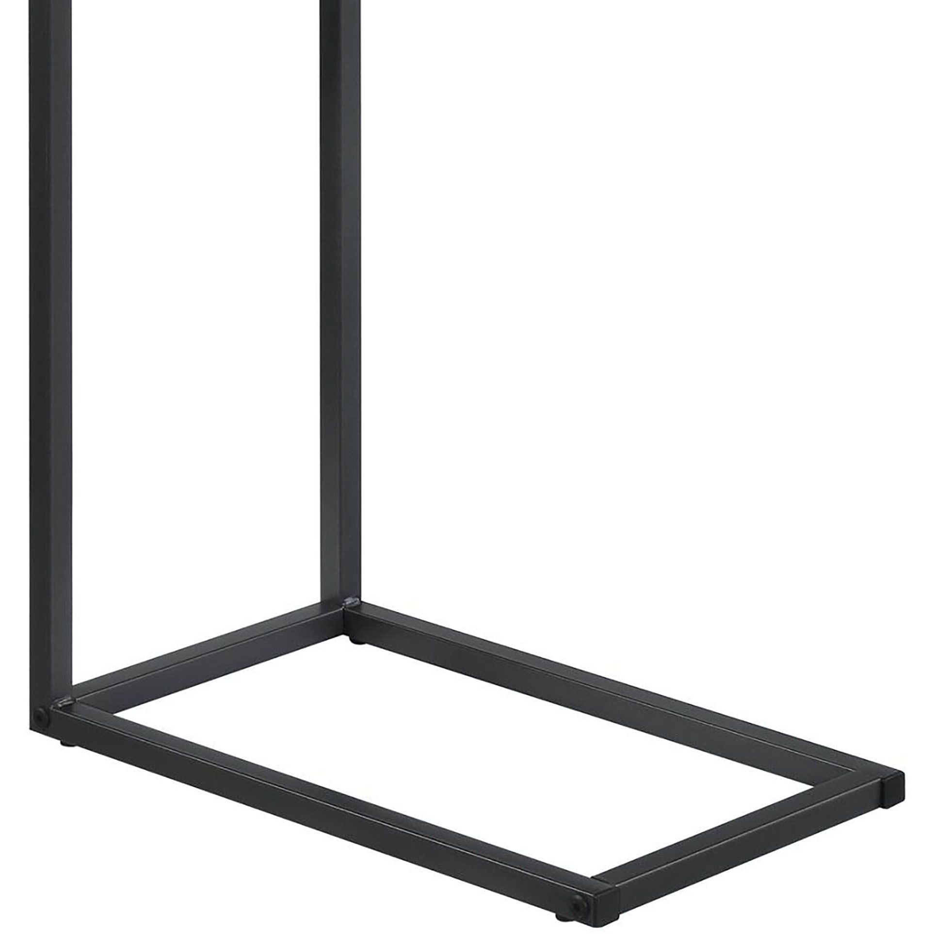 Grey And Gunmetal C-Table With Usb Charging Port