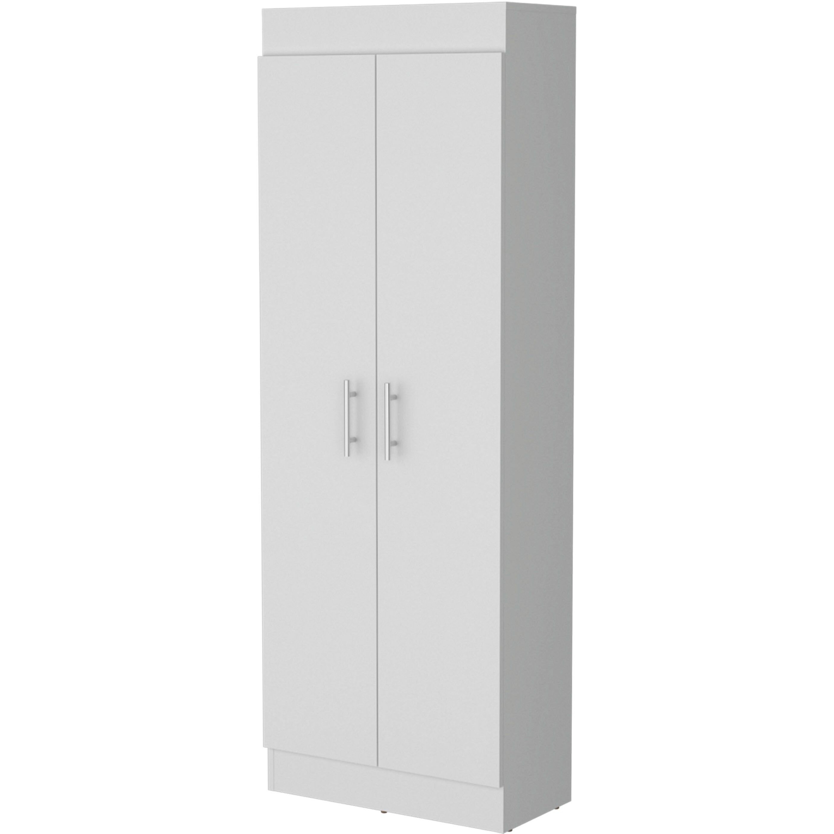 White 5-Shelf Storage Pantry Cabinet