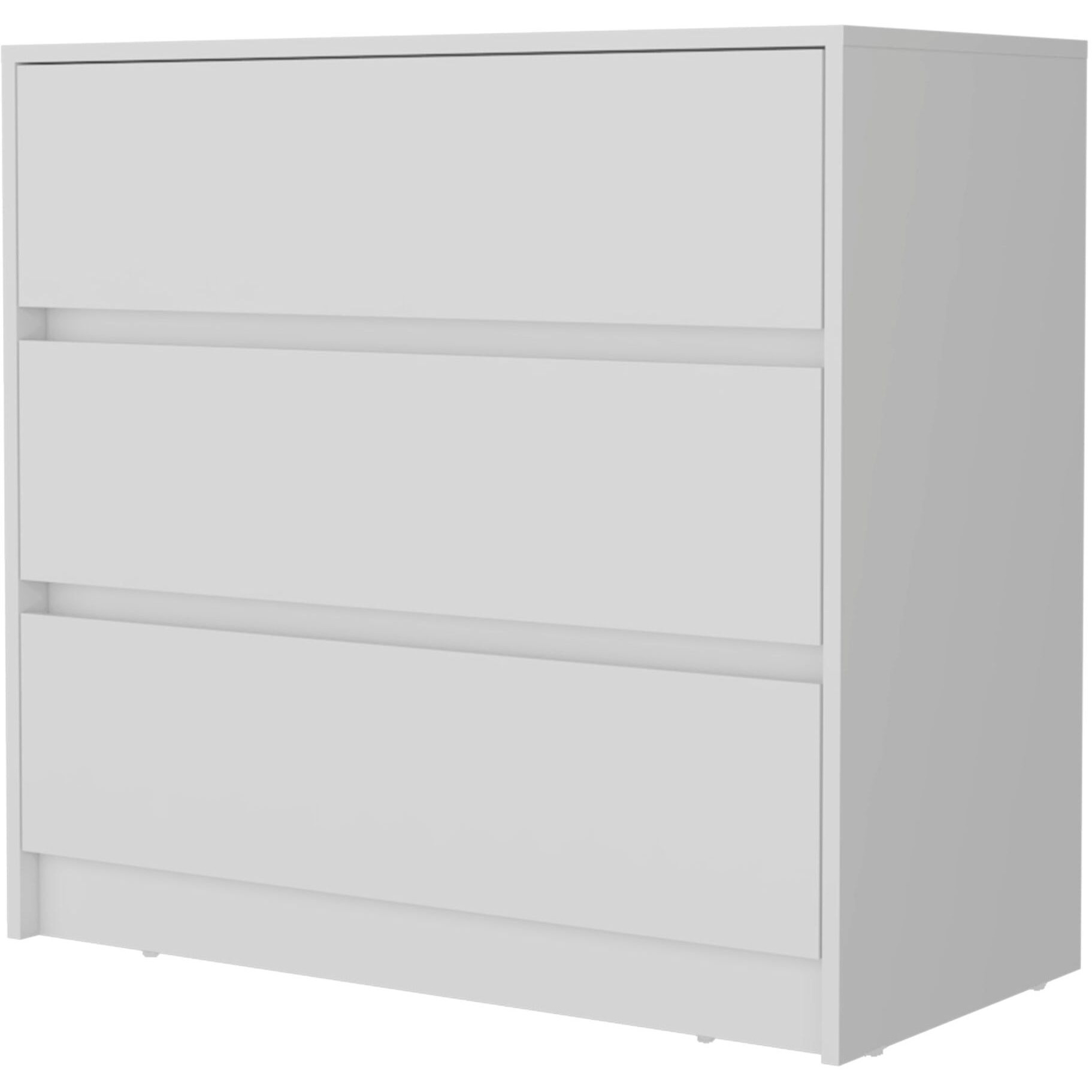 White 3-Drawer Dresser