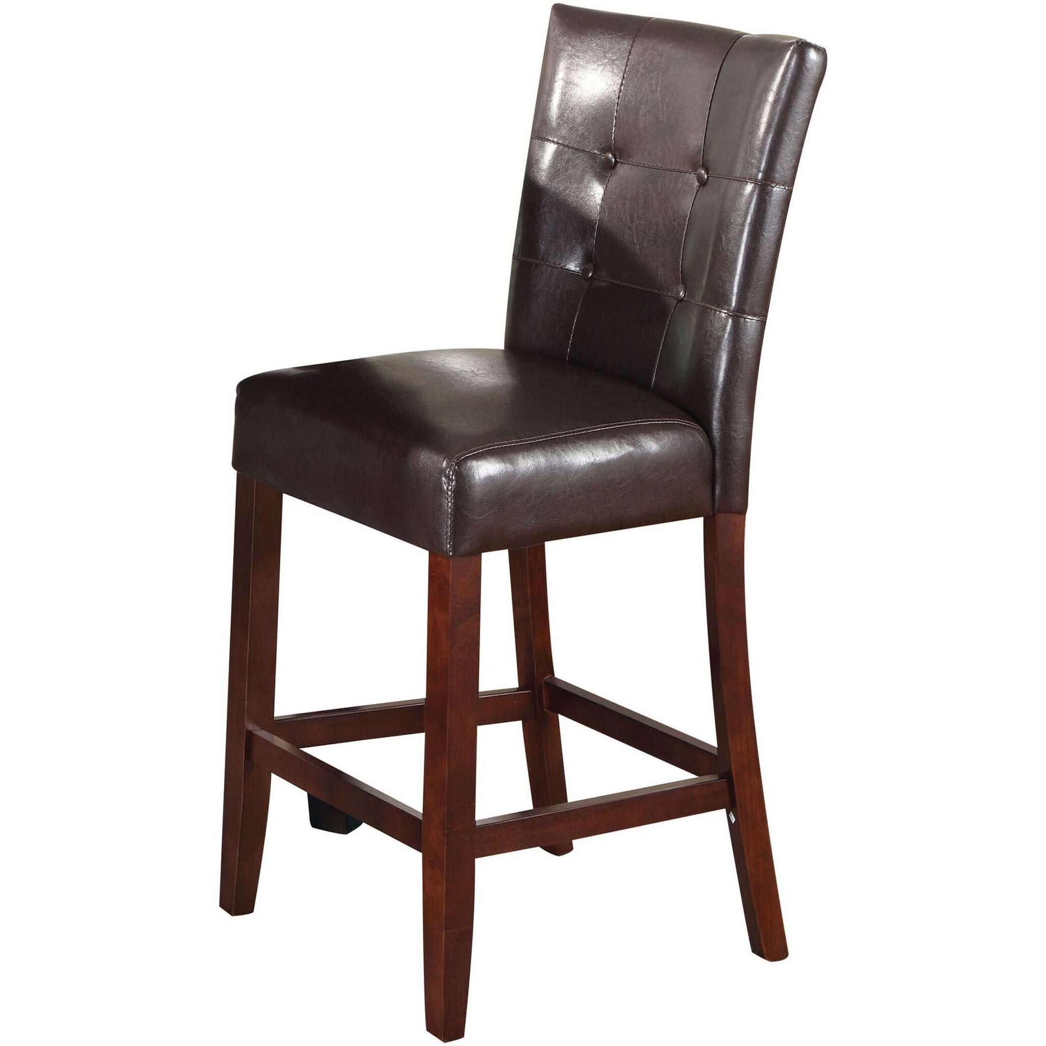 Espresso And Walnut Counter Height Stools (Set Of 2)