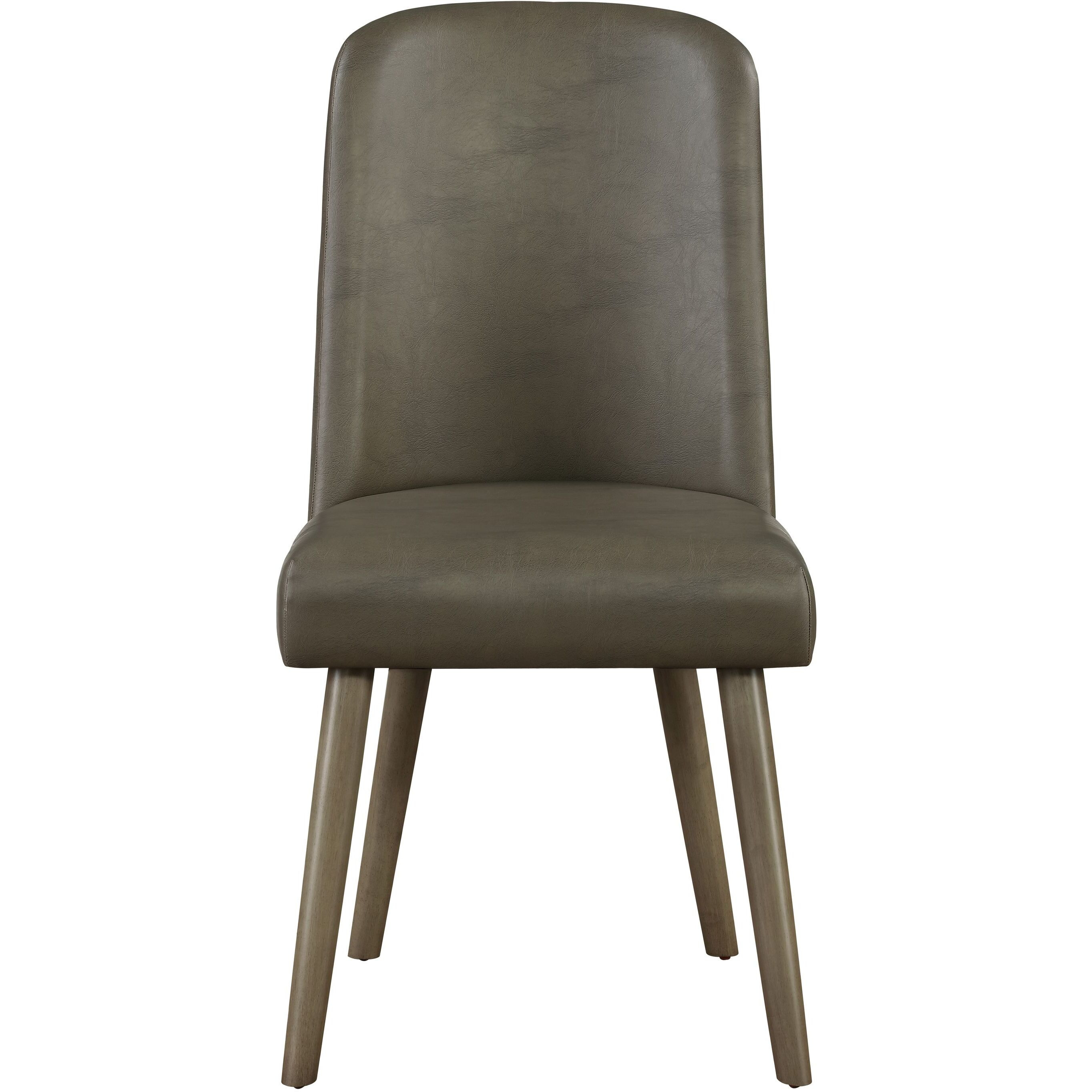 Grey And Grey Oak Upholstered Back Side Chairs (Set Of 2)