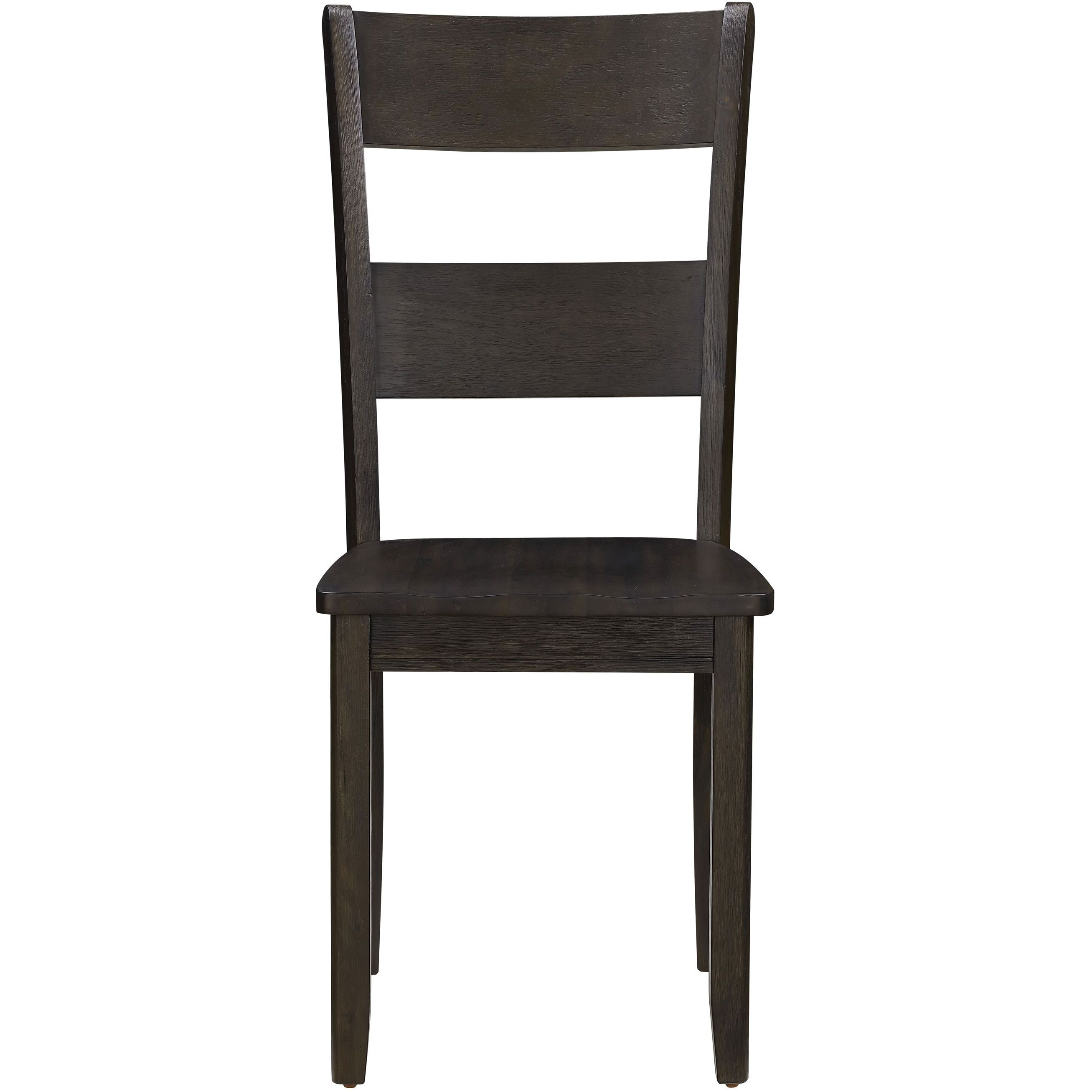 Distressed Walnut Ladder Back Side Chairs (Set Of 2)