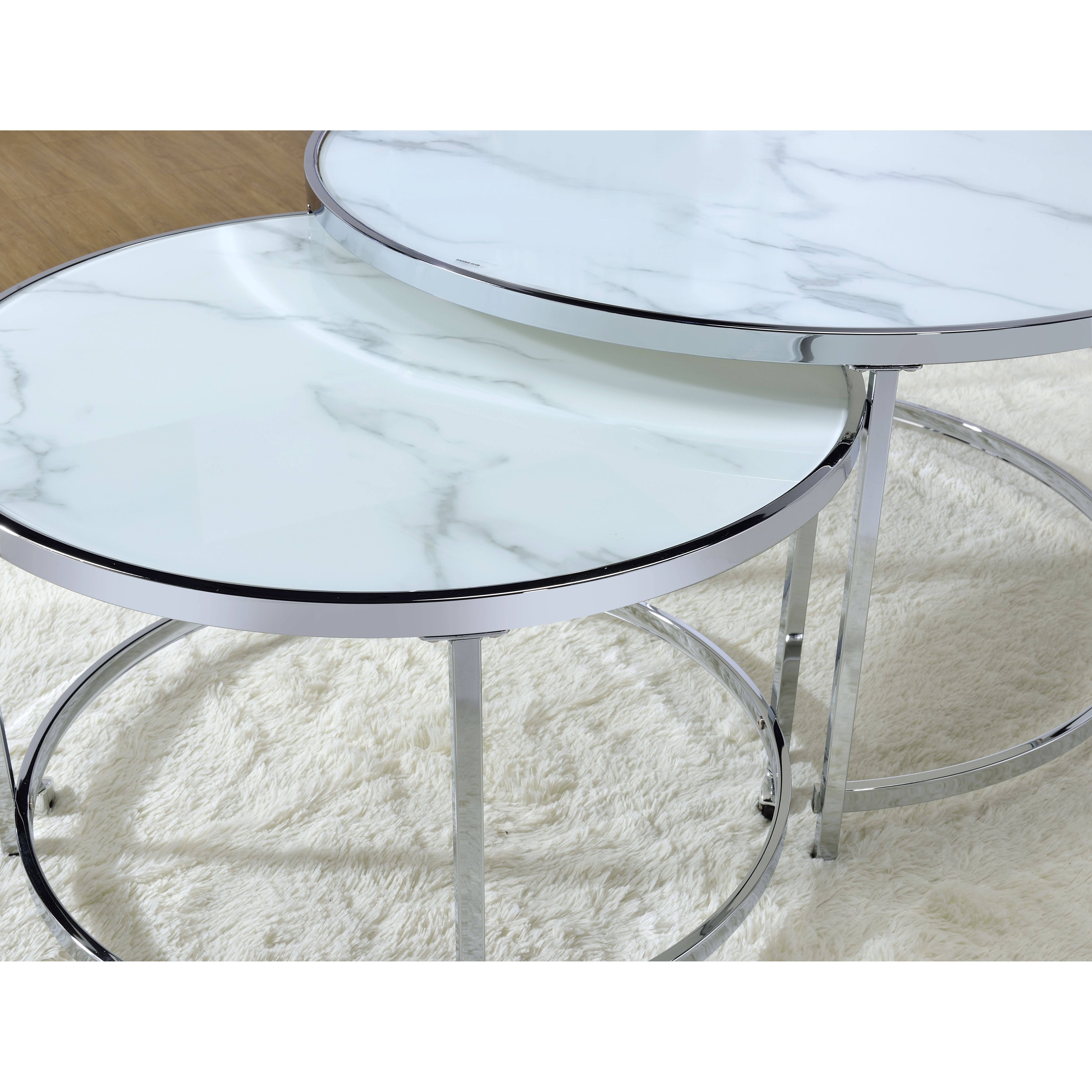 Rayne - Nesting Cocktail Tables - White