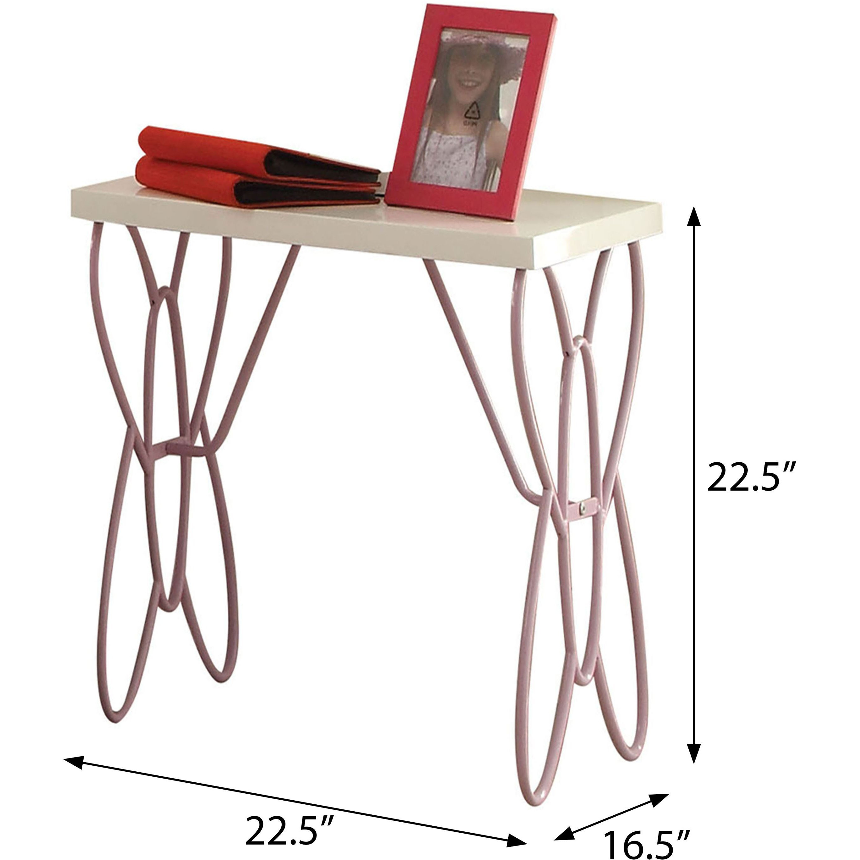 White And Light Purple Nightstand