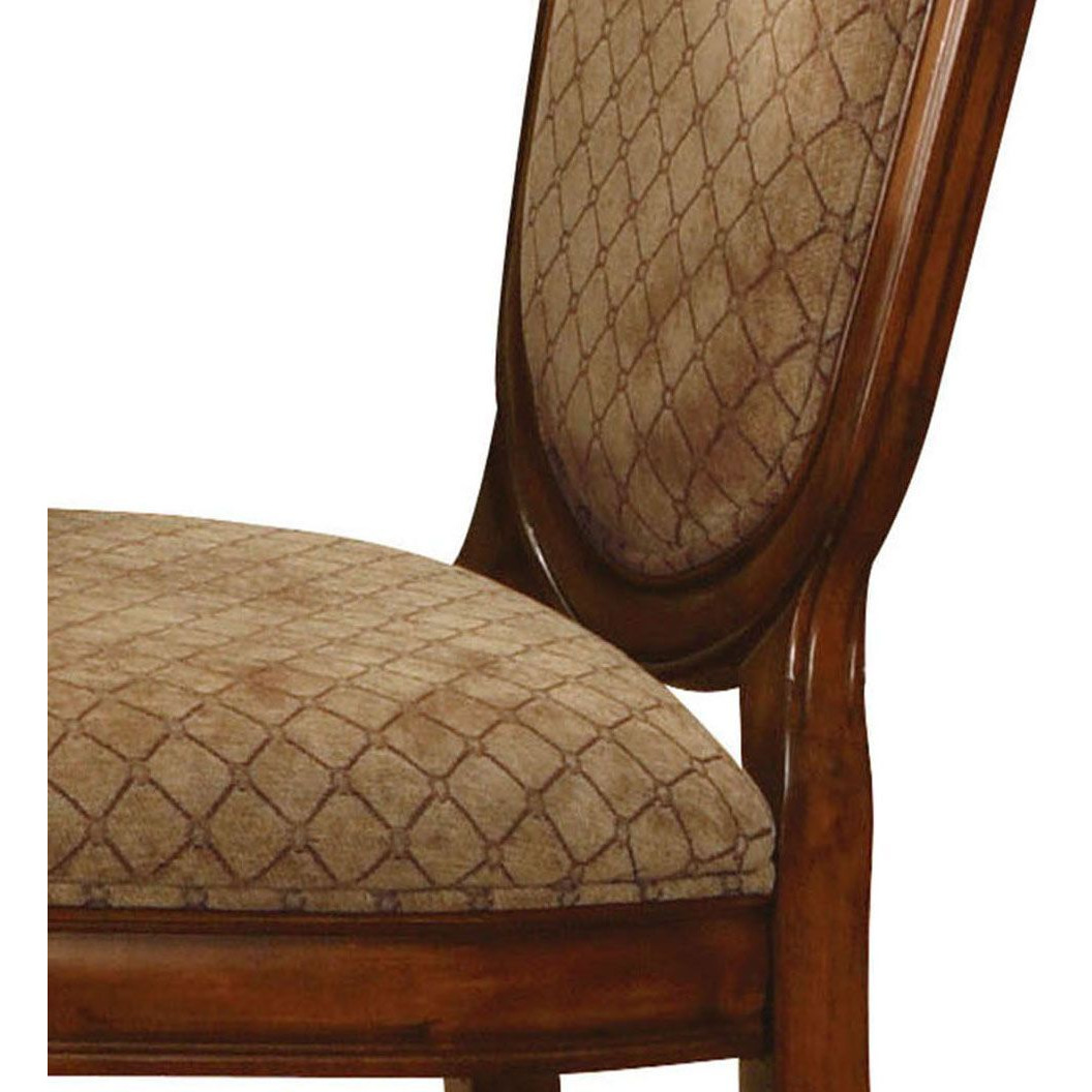 Beige And Cherry Solid Back Counter Height Stools (Set Of 2)