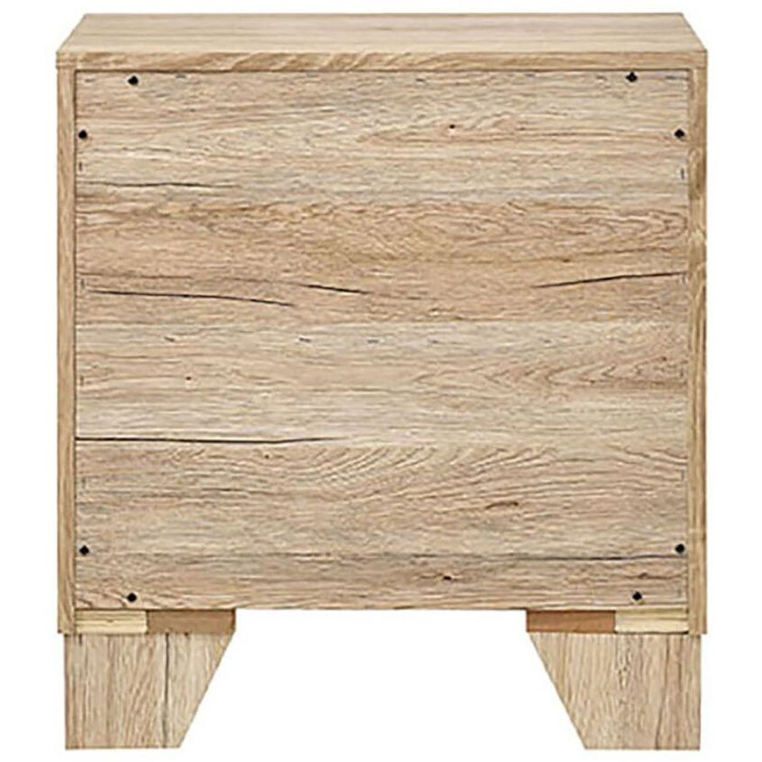 Natural 2-Drawer Nightstand
