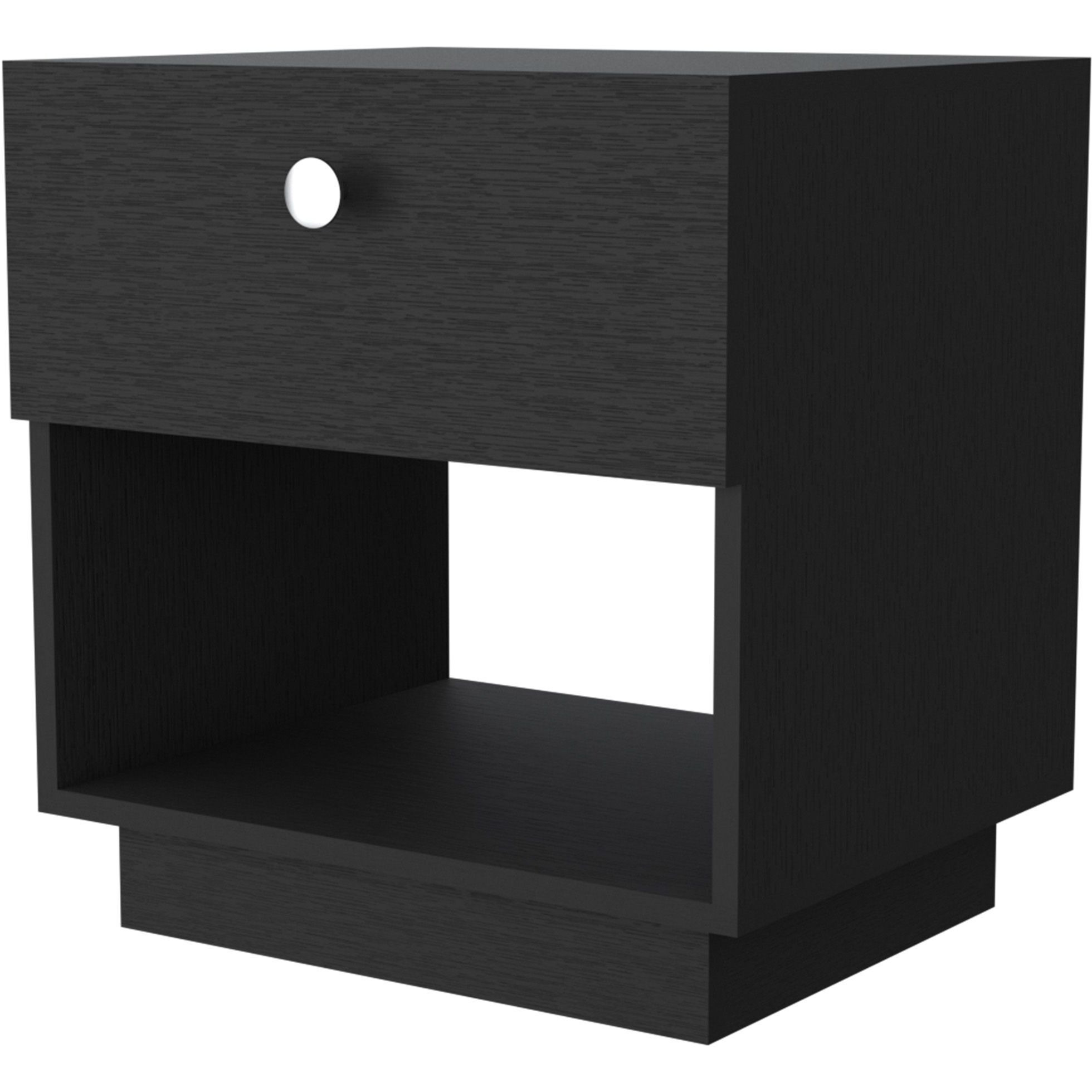 Peyton 2 Piece Bedroom Set  Armoire + Nightstand  Black