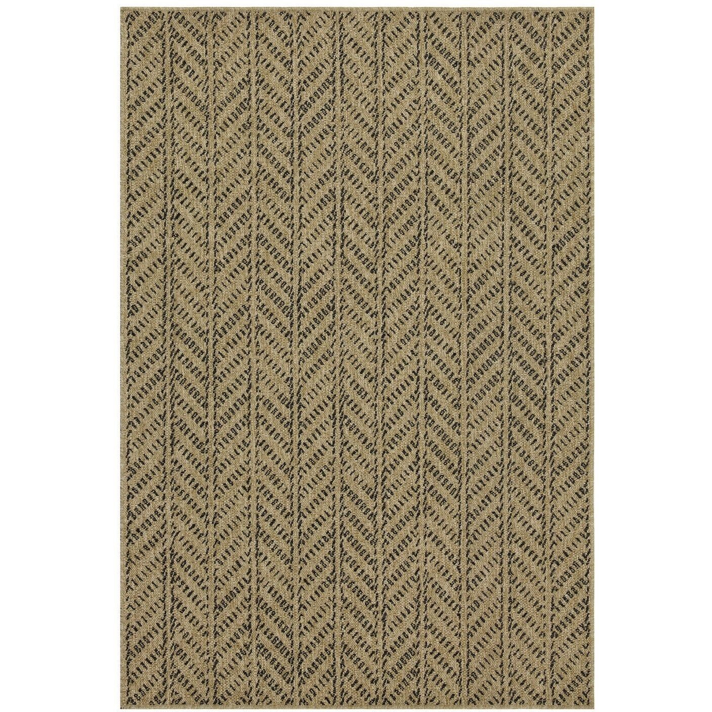 Earth Gc_Ntl1012 Jute/Black 7 Ft. 10 In. X 10 Ft. 3 In. Indoor/Outdoor Area Rug