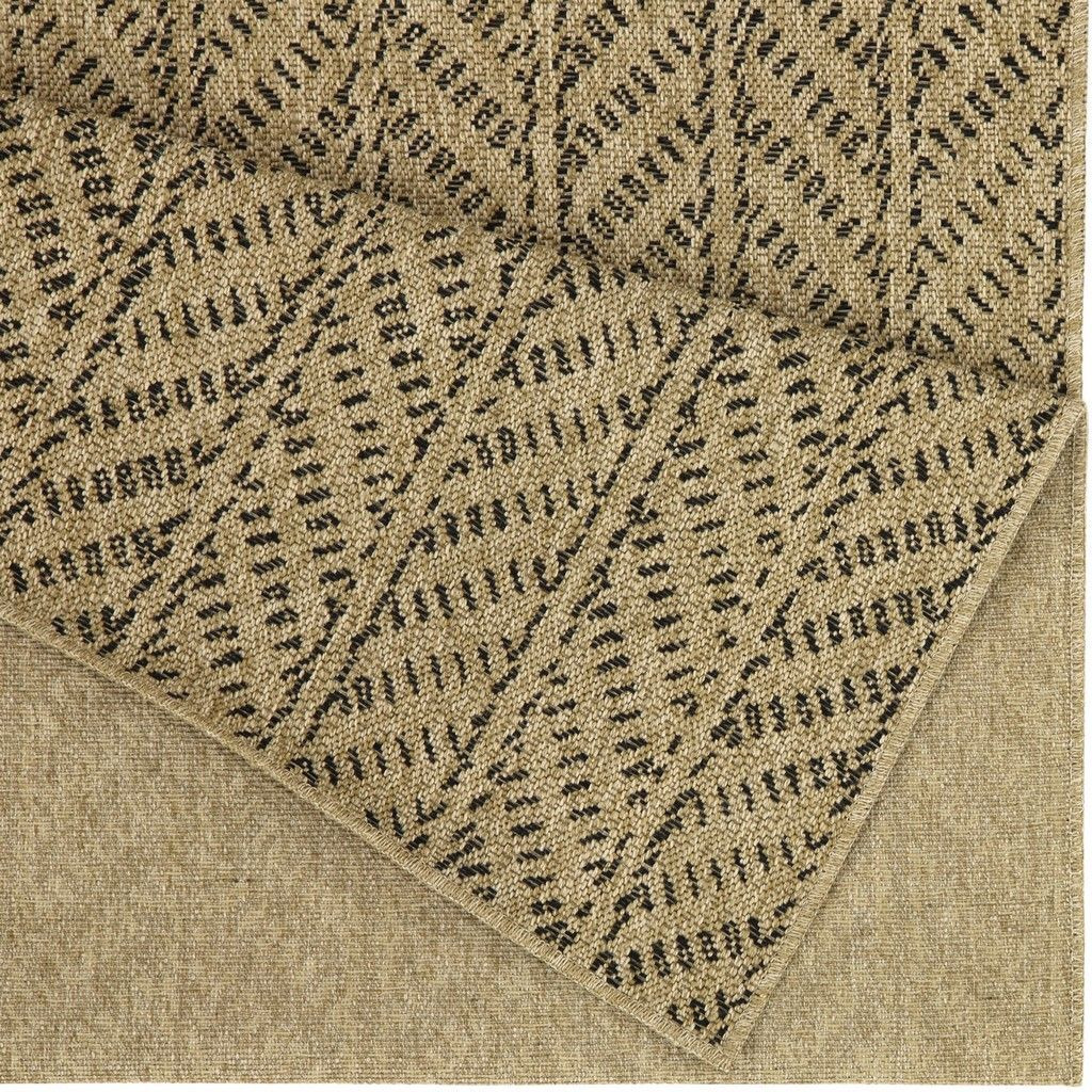 Earth Gc_Ntl1012 Jute/Black 7 Ft. 10 In. X 10 Ft. 3 In. Indoor/Outdoor Area Rug