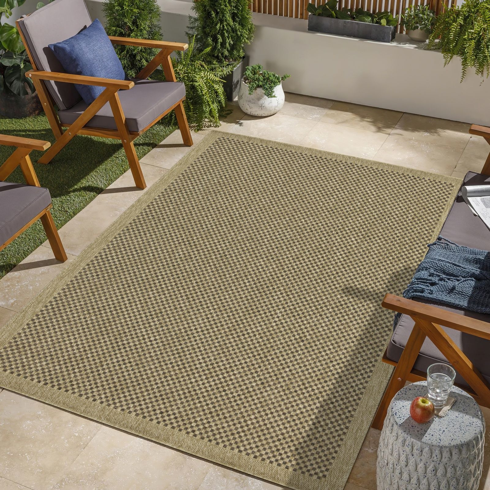 Earth Gc_Ntl1005 Jute/Mocha 7 Ft. 10 In. X 10 Ft. 3 In. Indoor/Outdoor Area Rug