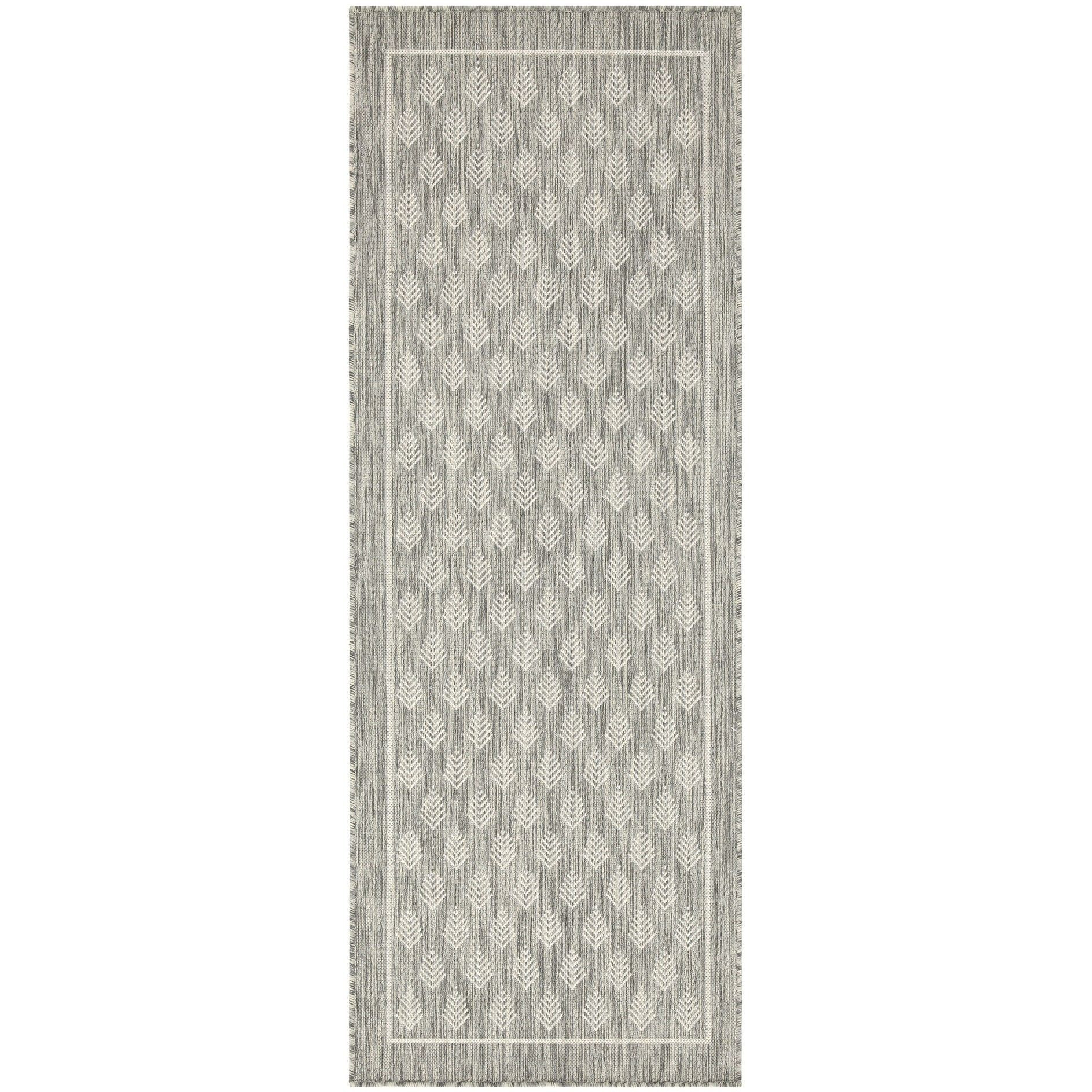 Sunshine Gc_Har2009 Silver 7 Ft. 10 In. X 10 Ft. 3 In. Indoor/Outdoor Area Rug