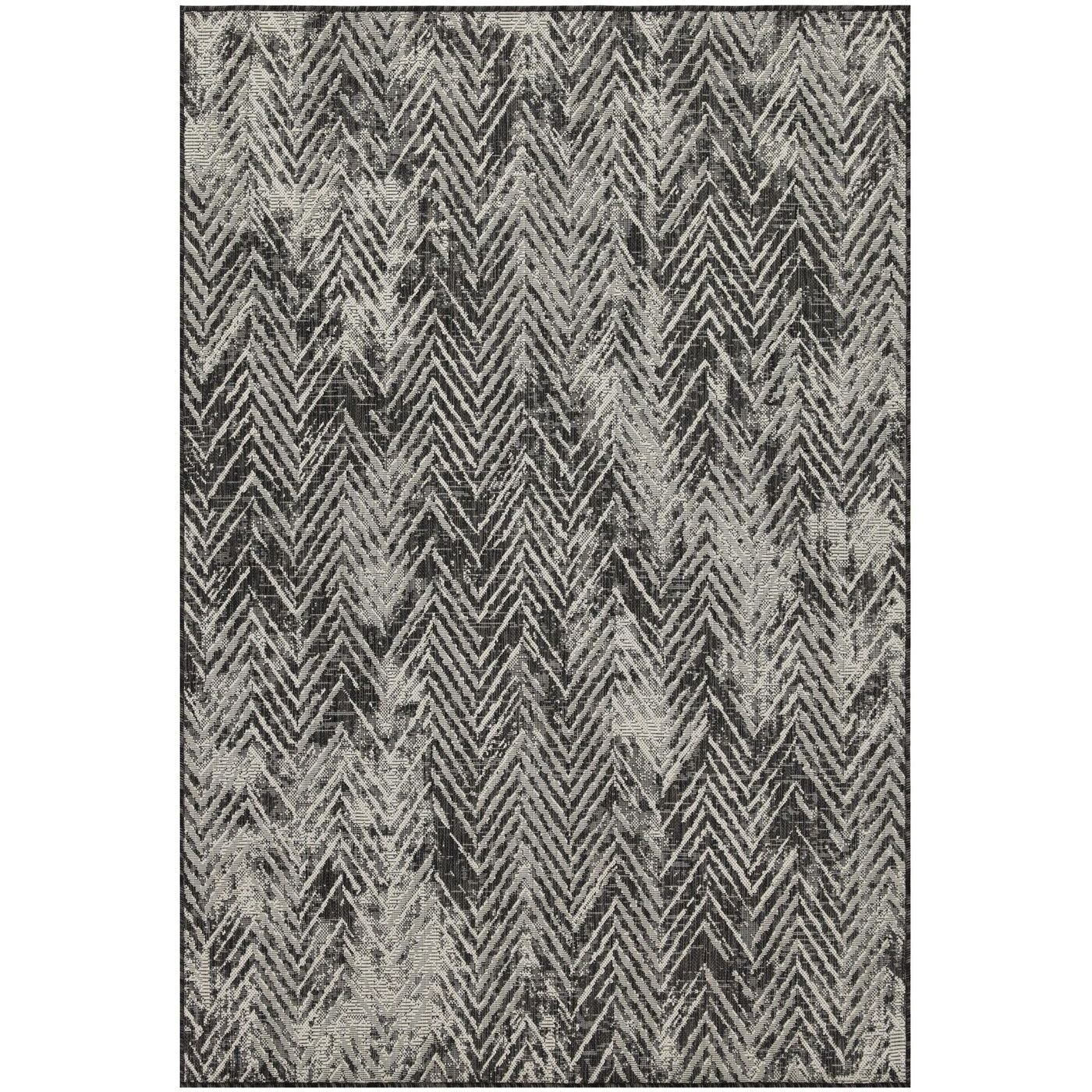 Sunshine Gc_Har2011 Anthracite 7 Ft. 10 In. X 10 Ft. 3 In. Indoor/Outdoor Area Rug