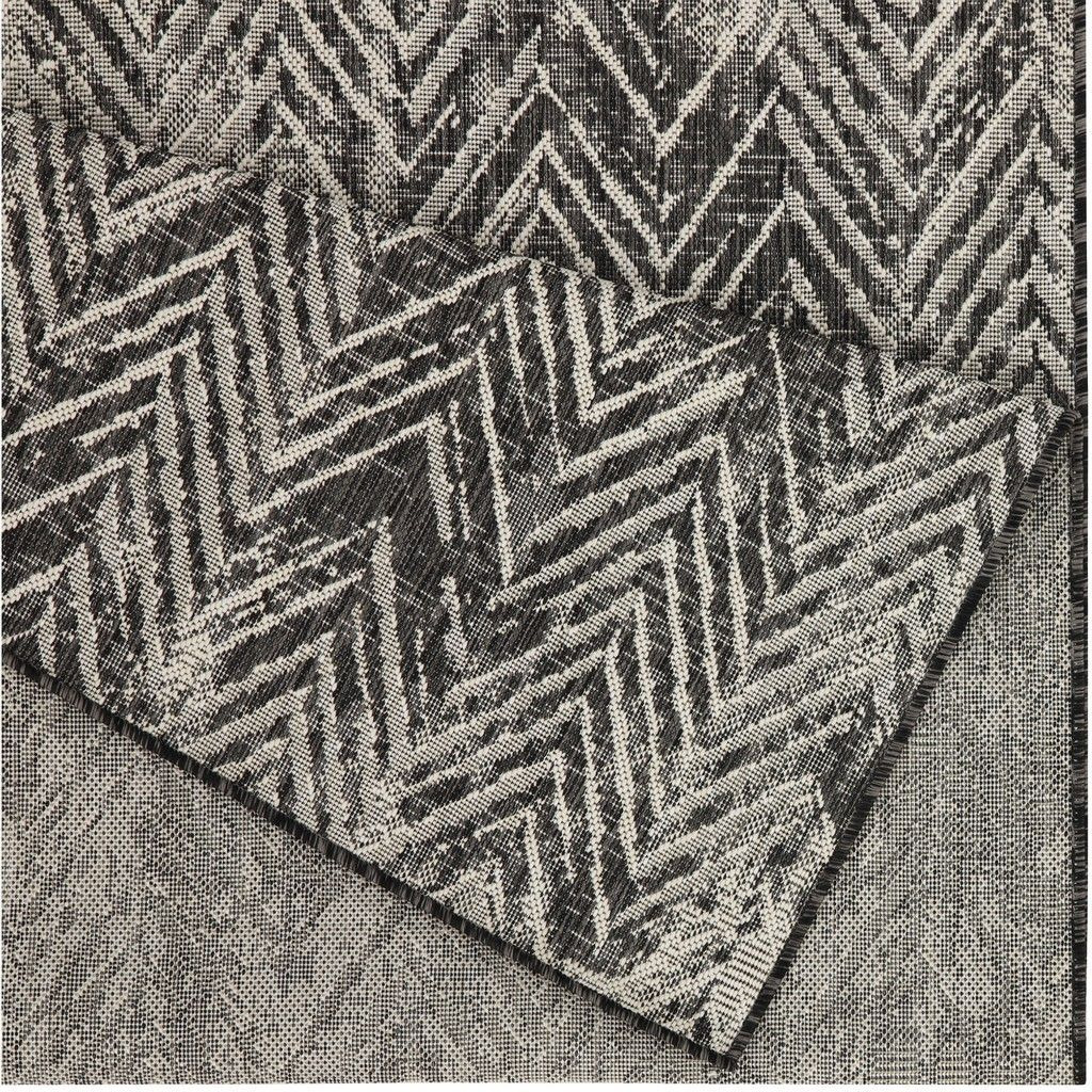 Sunshine Gc_Har2011 Anthracite 7 Ft. 10 In. X 10 Ft. 3 In. Indoor/Outdoor Area Rug