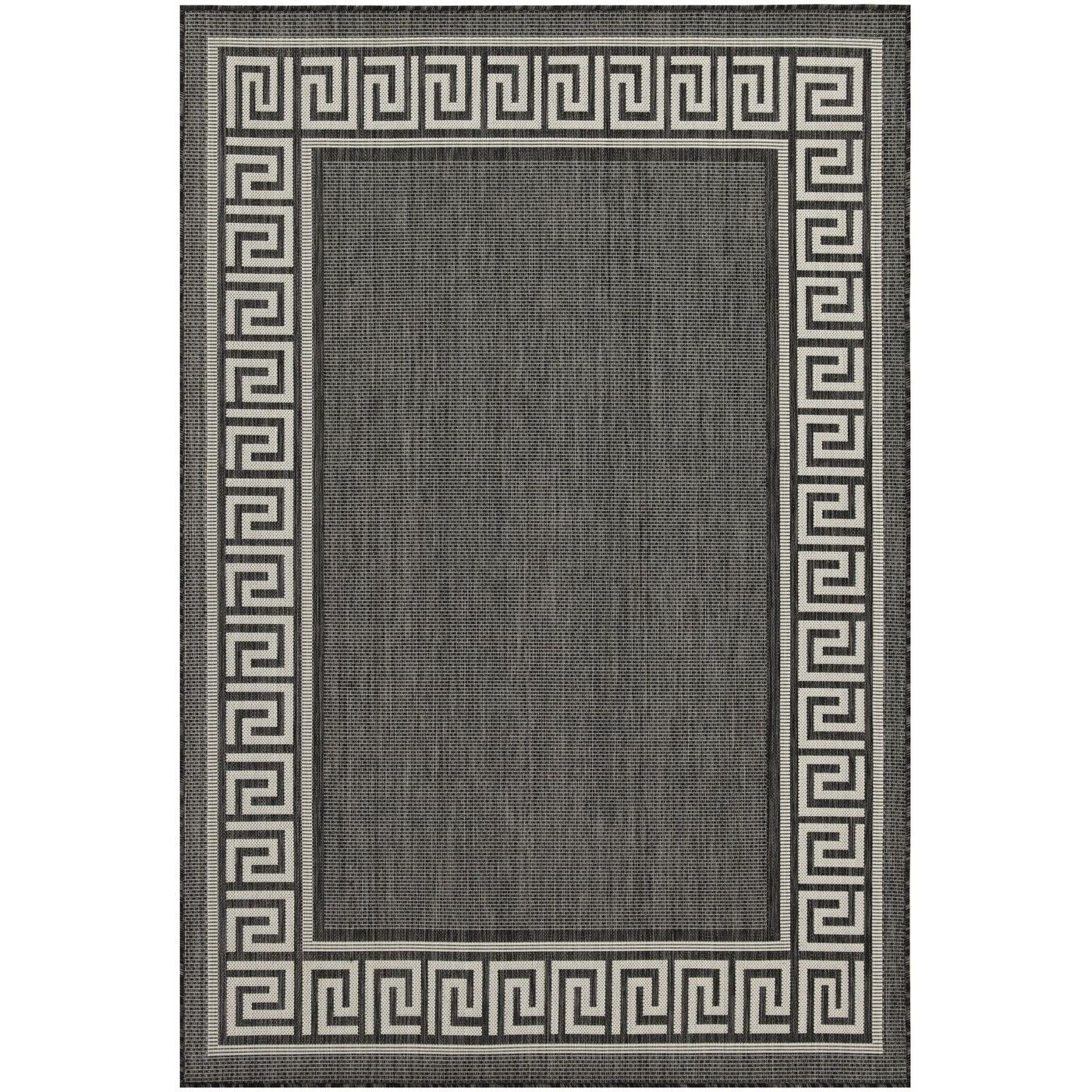 Sunshine Gc_Har2002 Anthracite 7 Ft. 10 In. X 10 Ft. 3 In. Indoor/Outdoor Area Rug