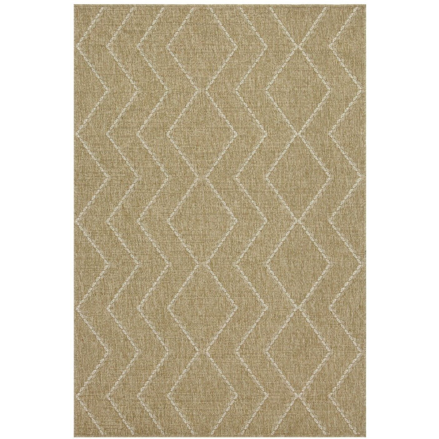 Earth Gc_Ntl1011 Jute/White 7 Ft. 10 In. X 10 Ft. 3 In. Indoor/Outdoor Area Rug