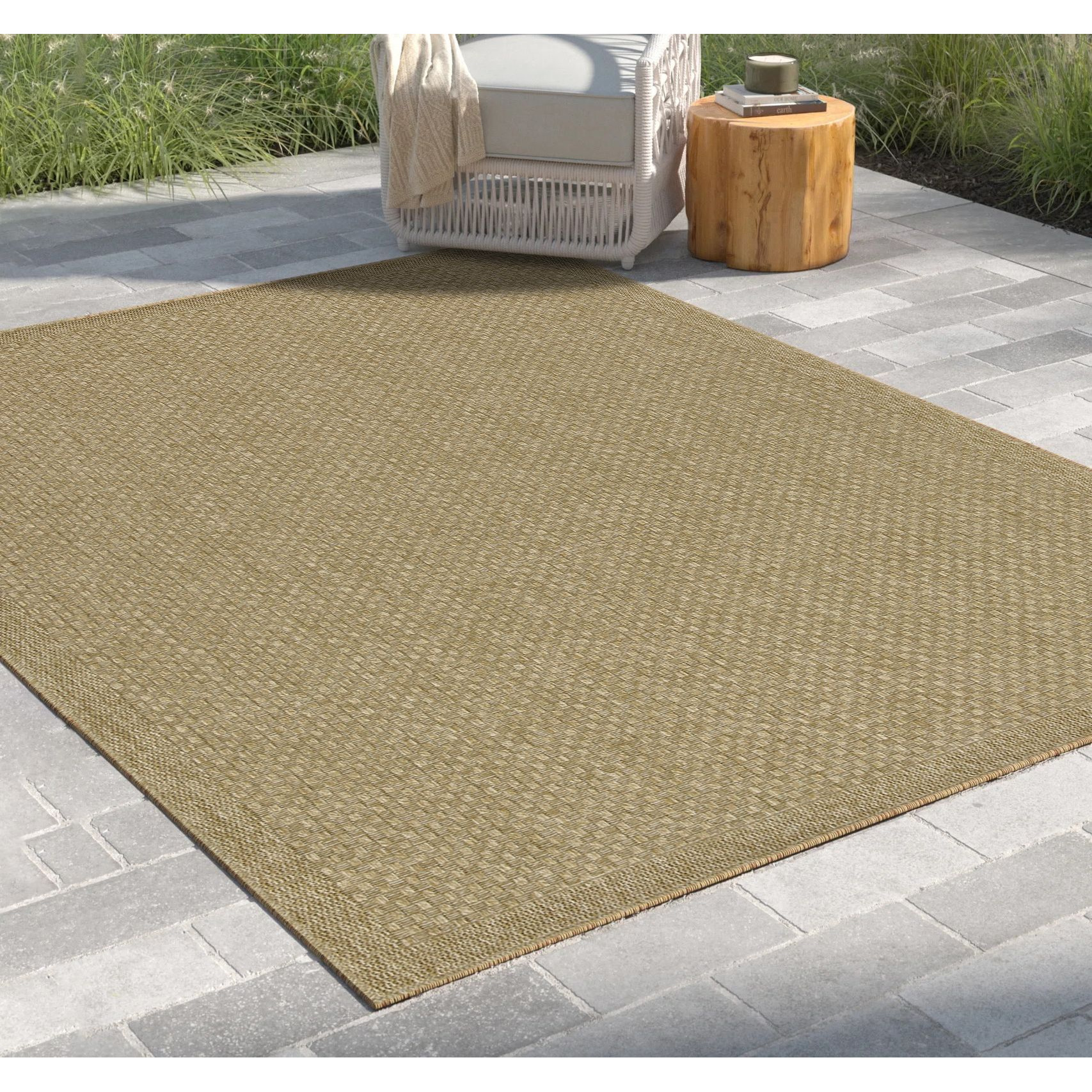 Earth Gc_Ntl1004 Jute/Jute 7 Ft. 10 In. X 10 Ft. 3 In. Indoor/Outdoor Area Rug