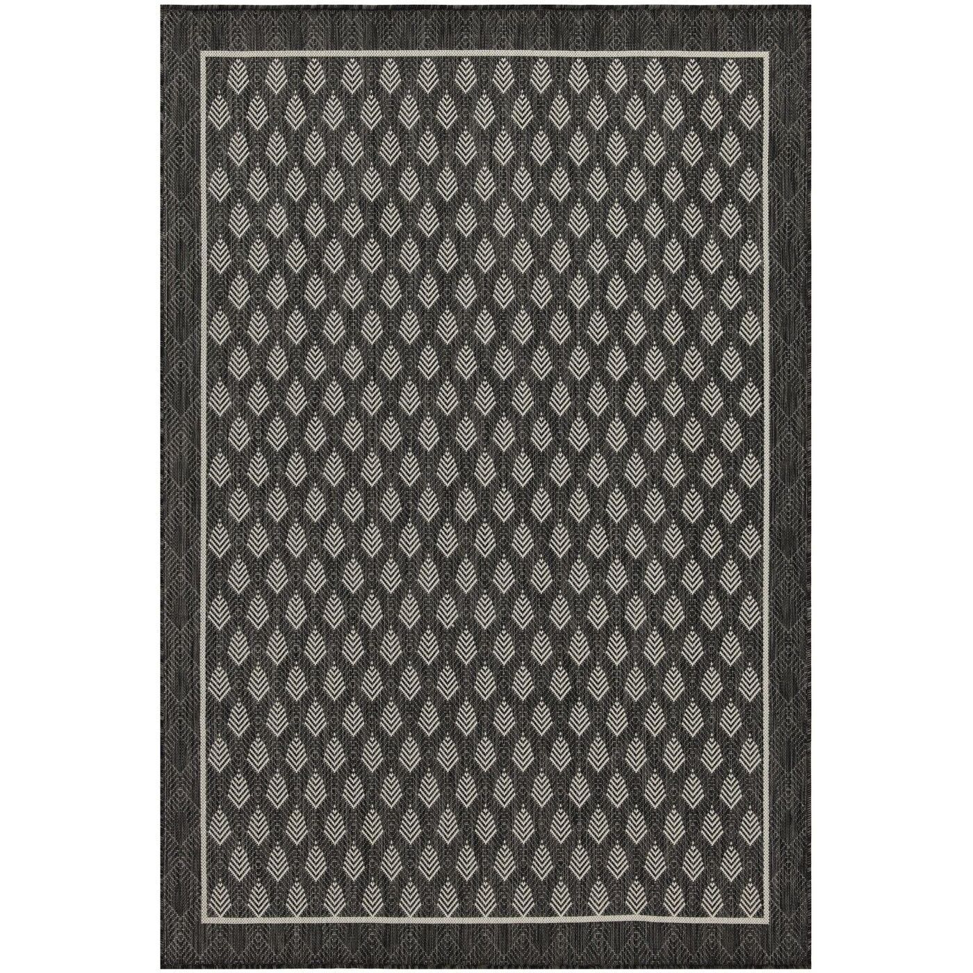 Sunshine Gc_Har2008 Anthracite 7 Ft. 10 In. X 10 Ft. 3 In. Indoor/Outdoor Area Rug