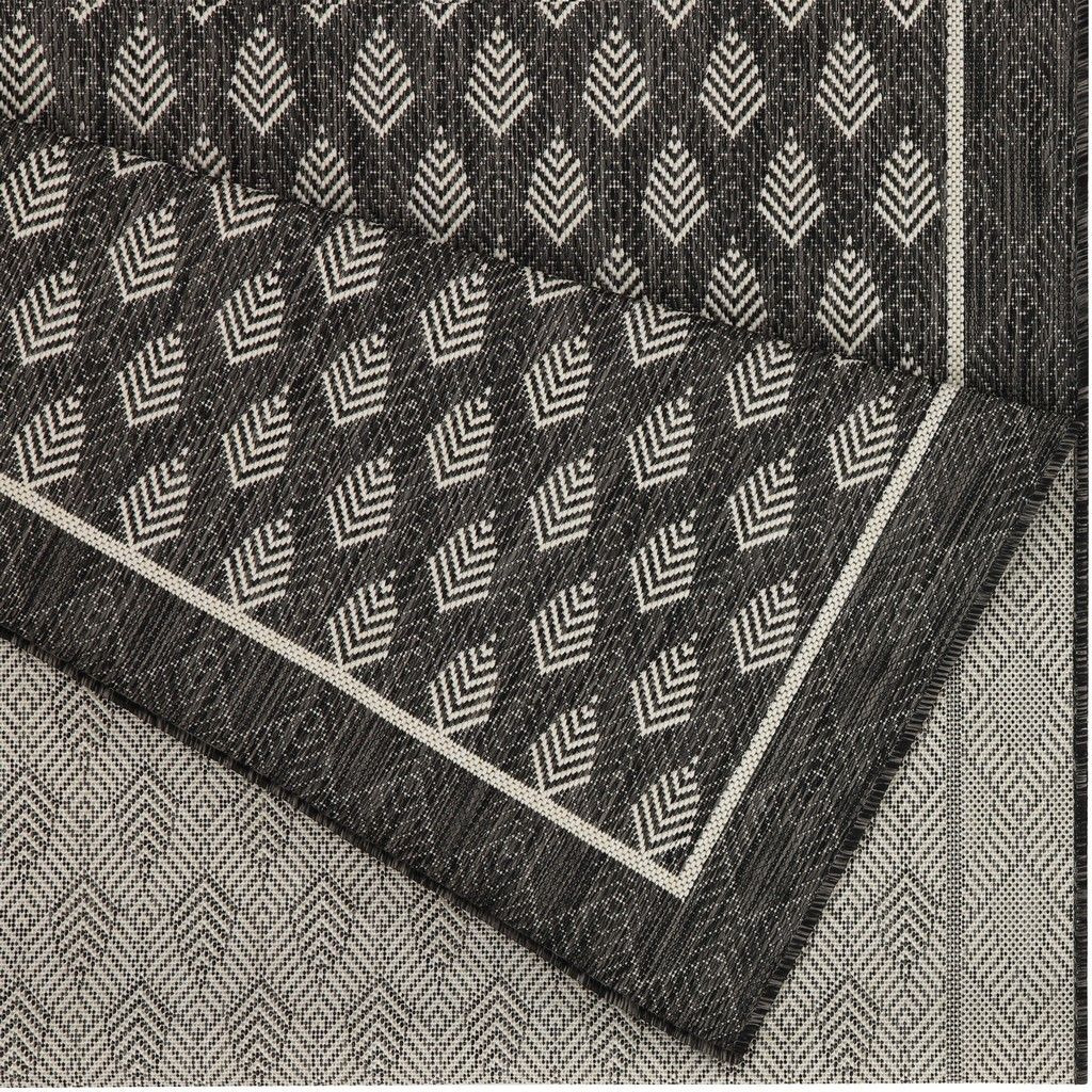 Sunshine Gc_Har2008 Anthracite 7 Ft. 10 In. X 10 Ft. 3 In. Indoor/Outdoor Area Rug