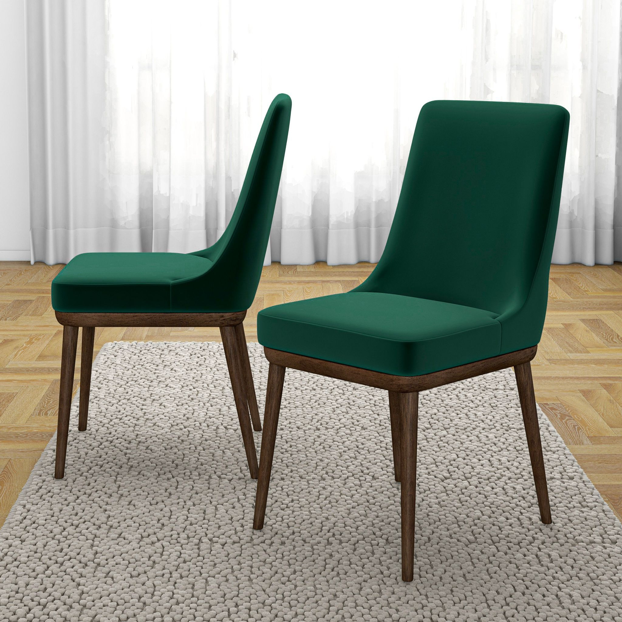 Kate Mid-Century Modern Dining Chair (Set Of 2)