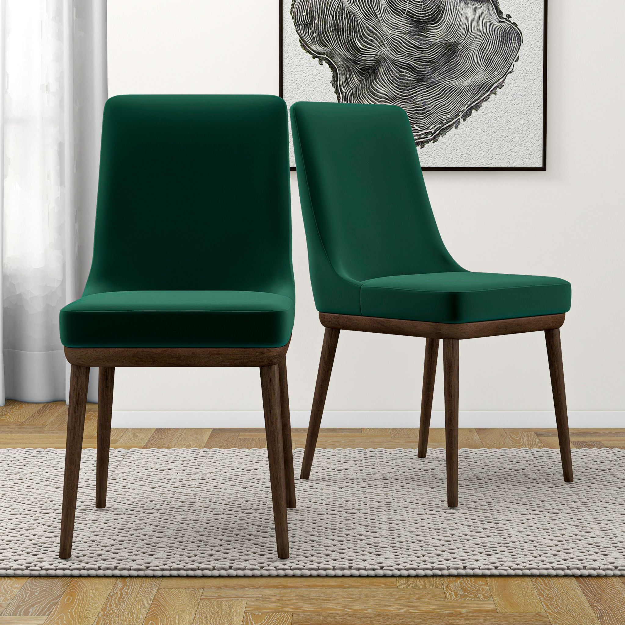 Kate Mid-Century Modern Dining Chair (Set Of 2)
