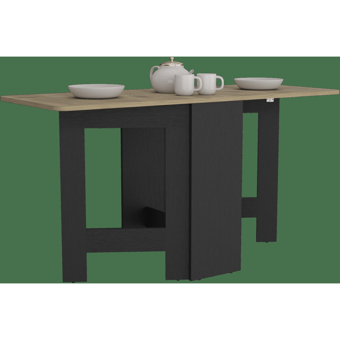 Gateleg Folding Table Space-Saving With Compact Design
