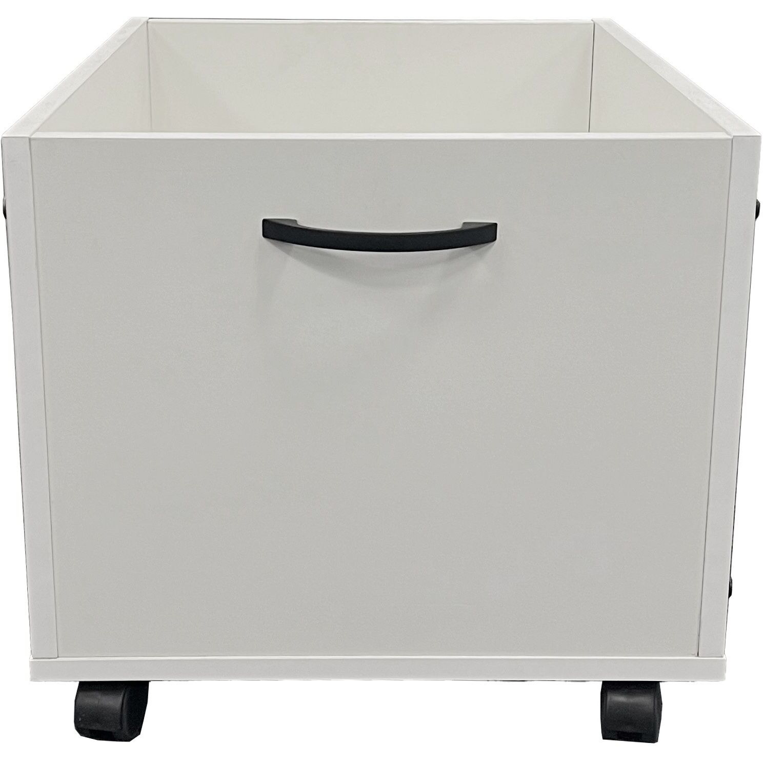 White Toy Box With Wheels (Set Of 2)