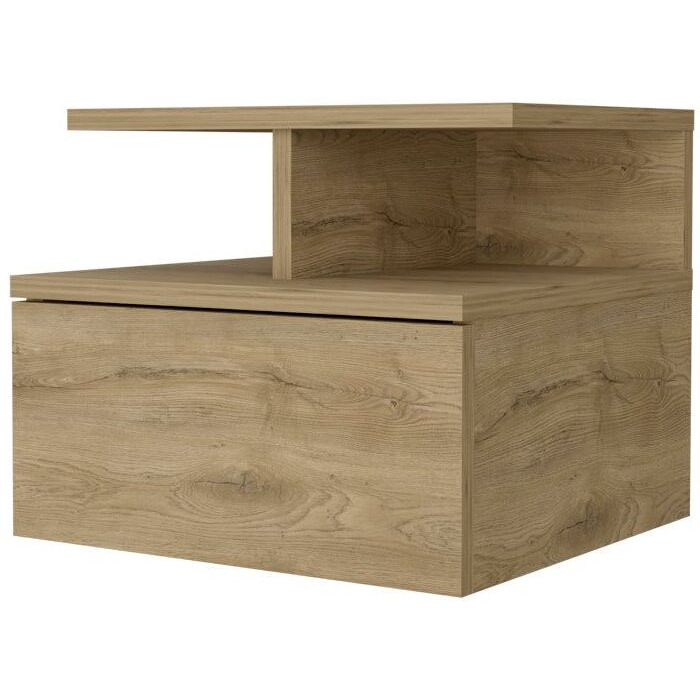 Macadamia 2-Tier Shelf Floating Nightstand