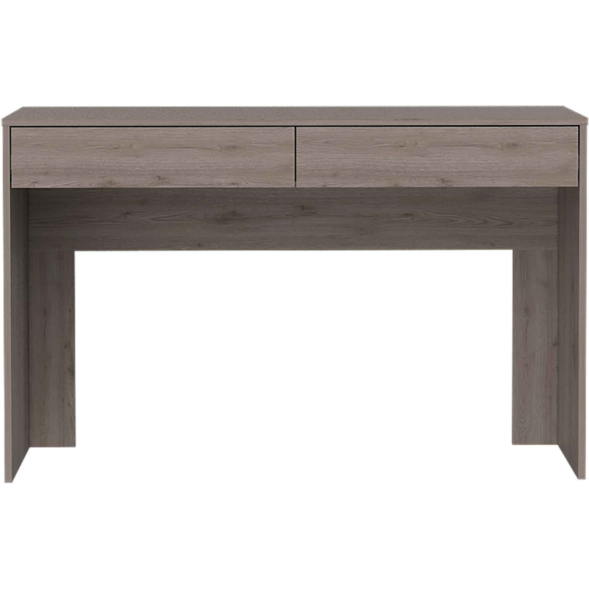 Meridian 2-Drawer Writing Desk Light Gray