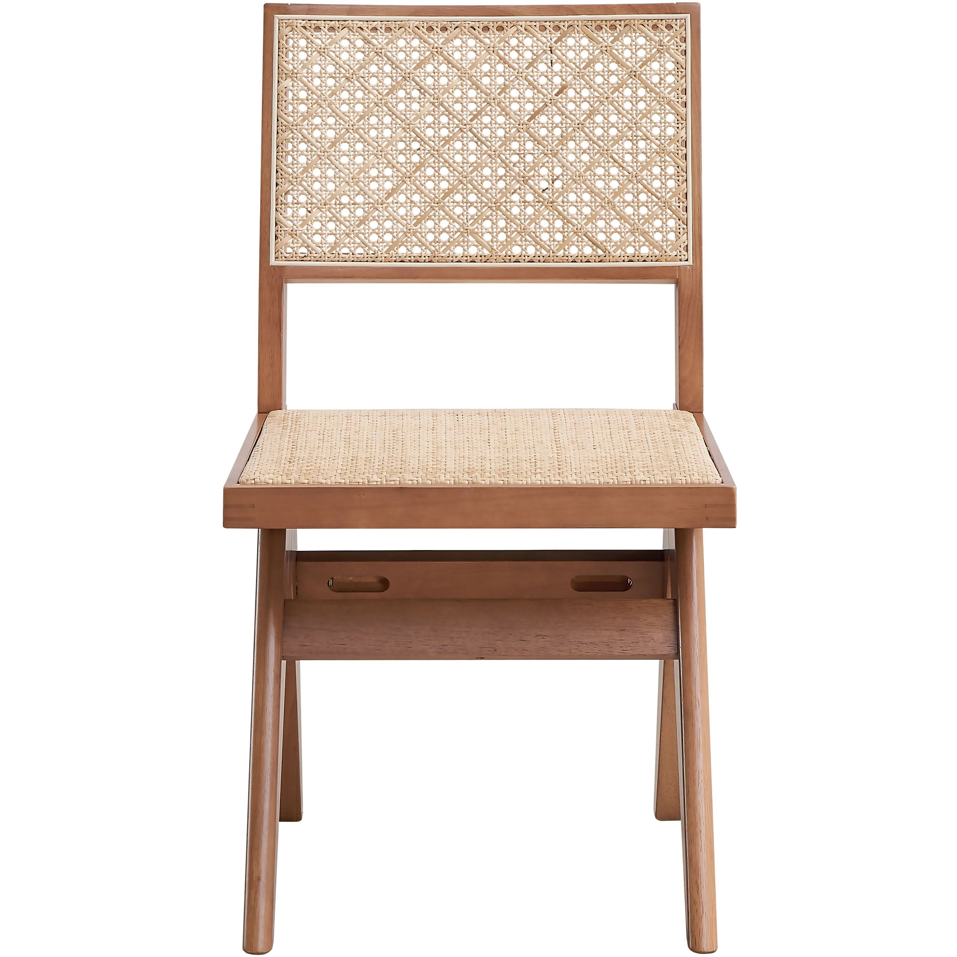 Beige And Natural Side Chair (Set Of 2)