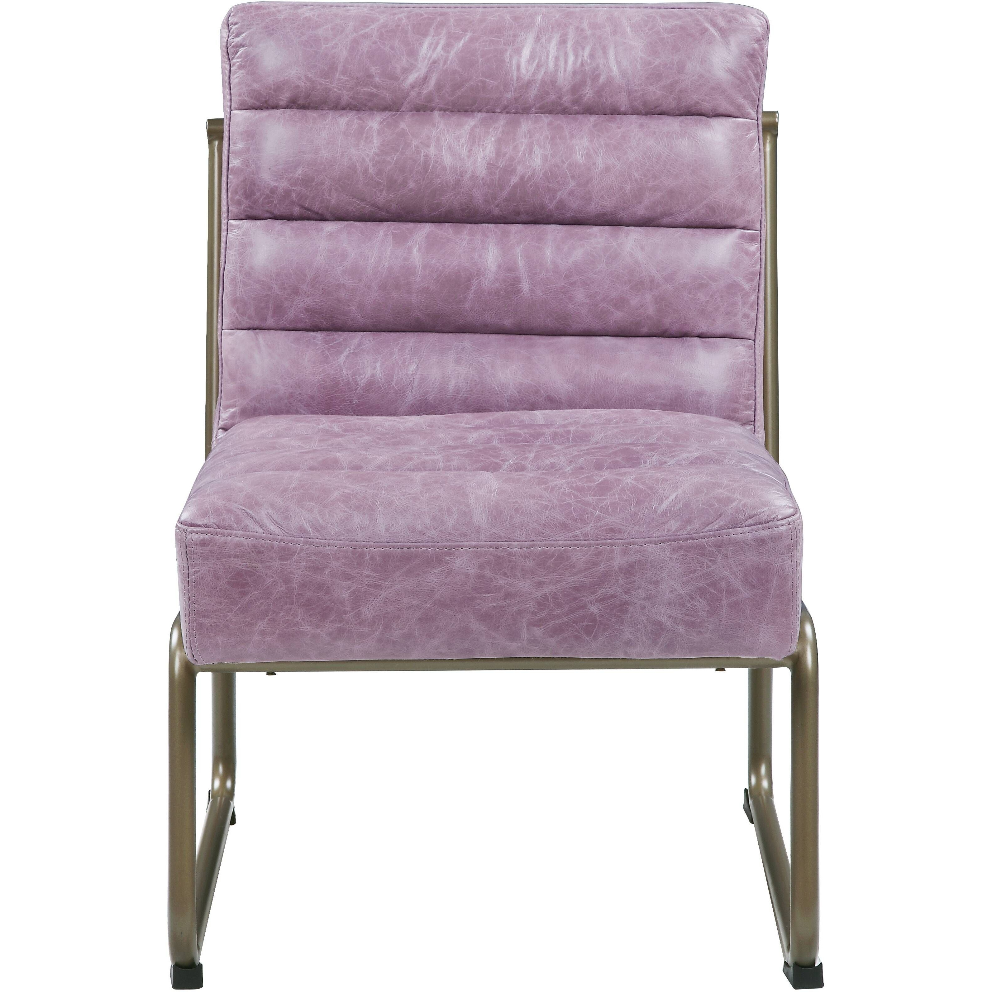 Wisteria Accent Chair With Metal With Sled Base