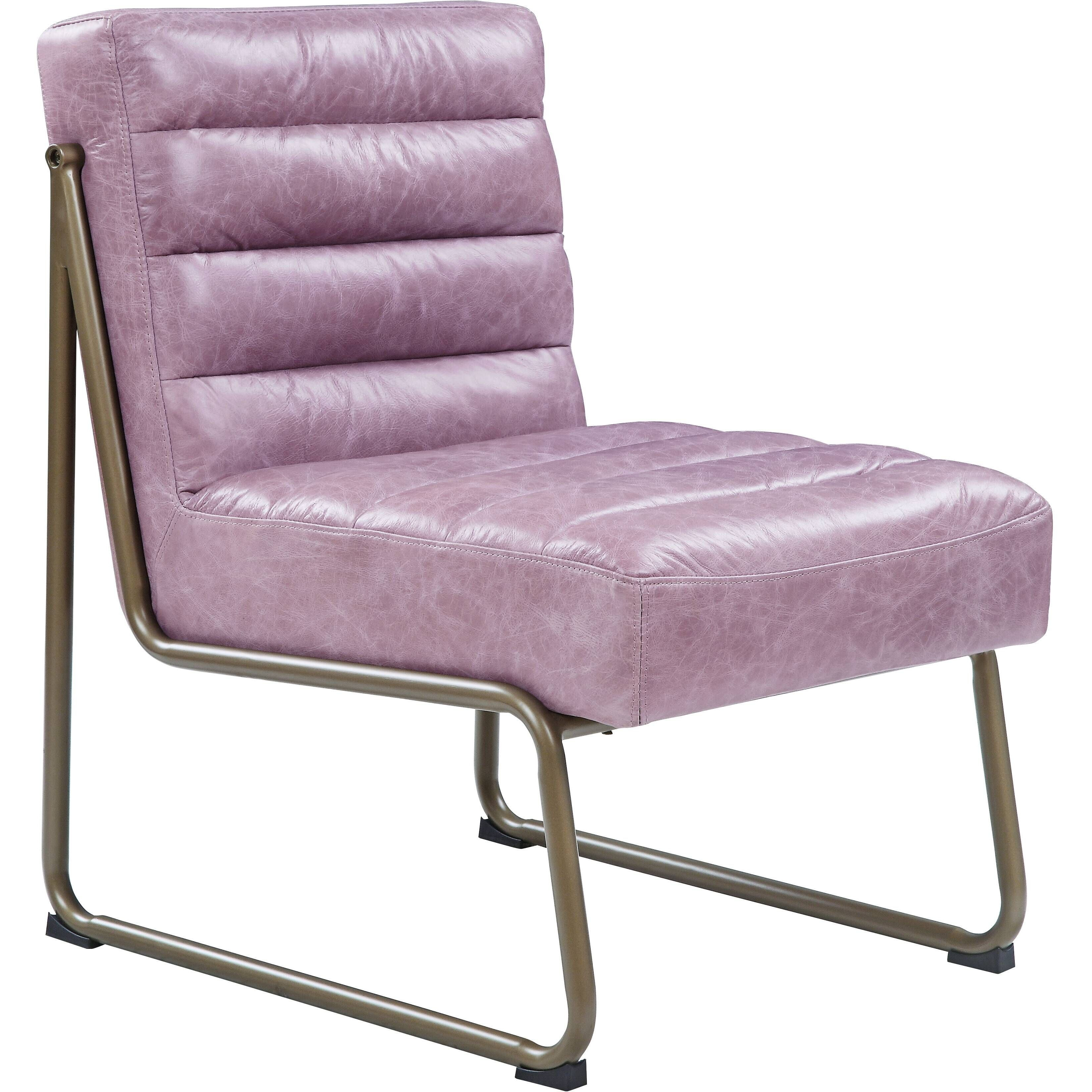 Wisteria Accent Chair With Metal With Sled Base