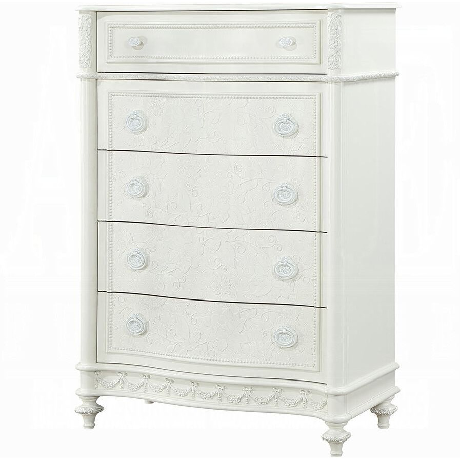 Ivory 5-Drawer Chest