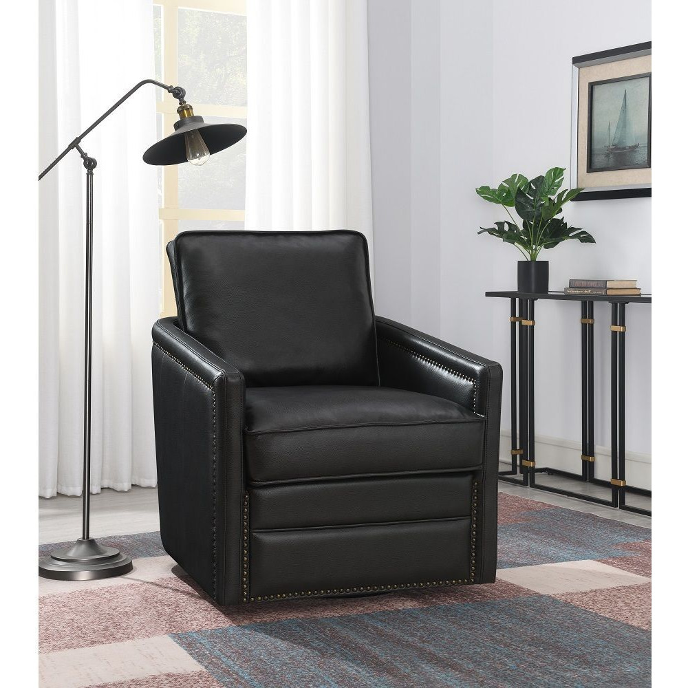 Black Swivel Accent Chair