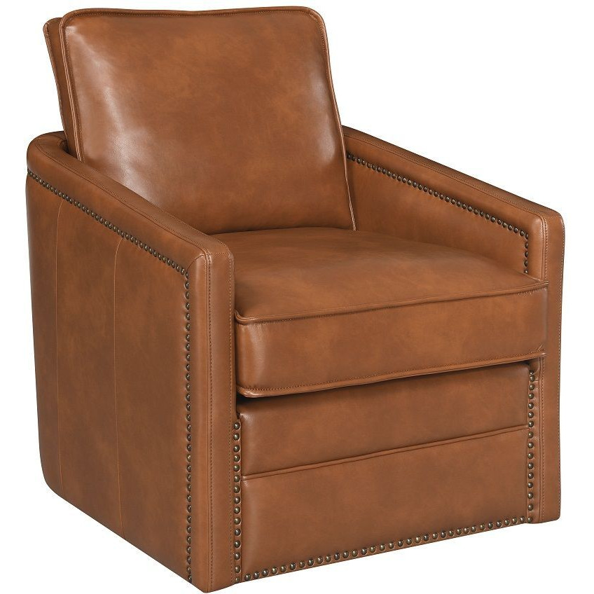 Brown Swivel Accent Chair