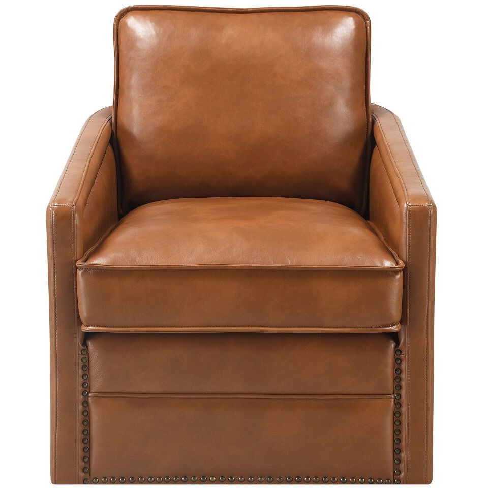 Brown Swivel Accent Chair