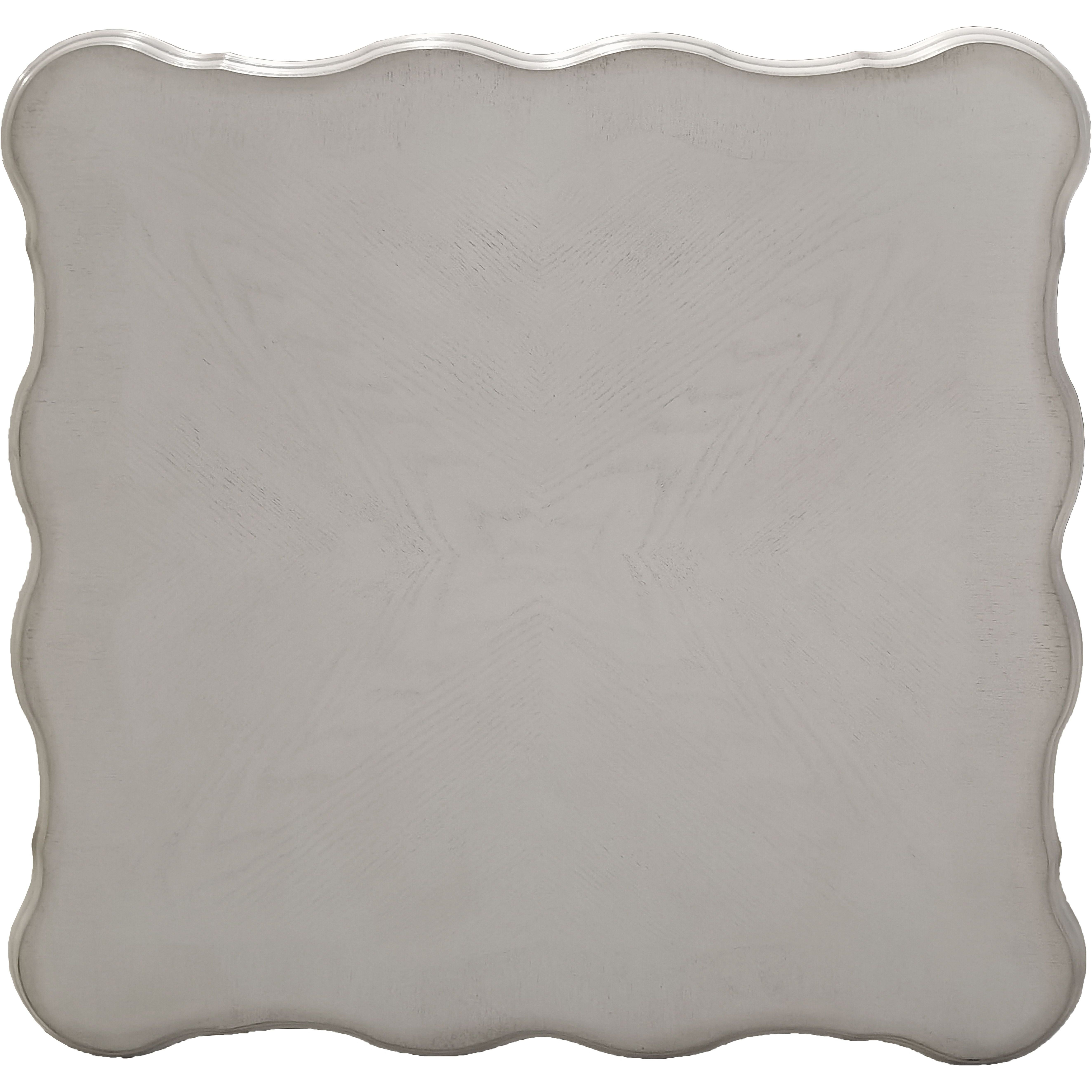 Bone White End Table With Claw Leg
