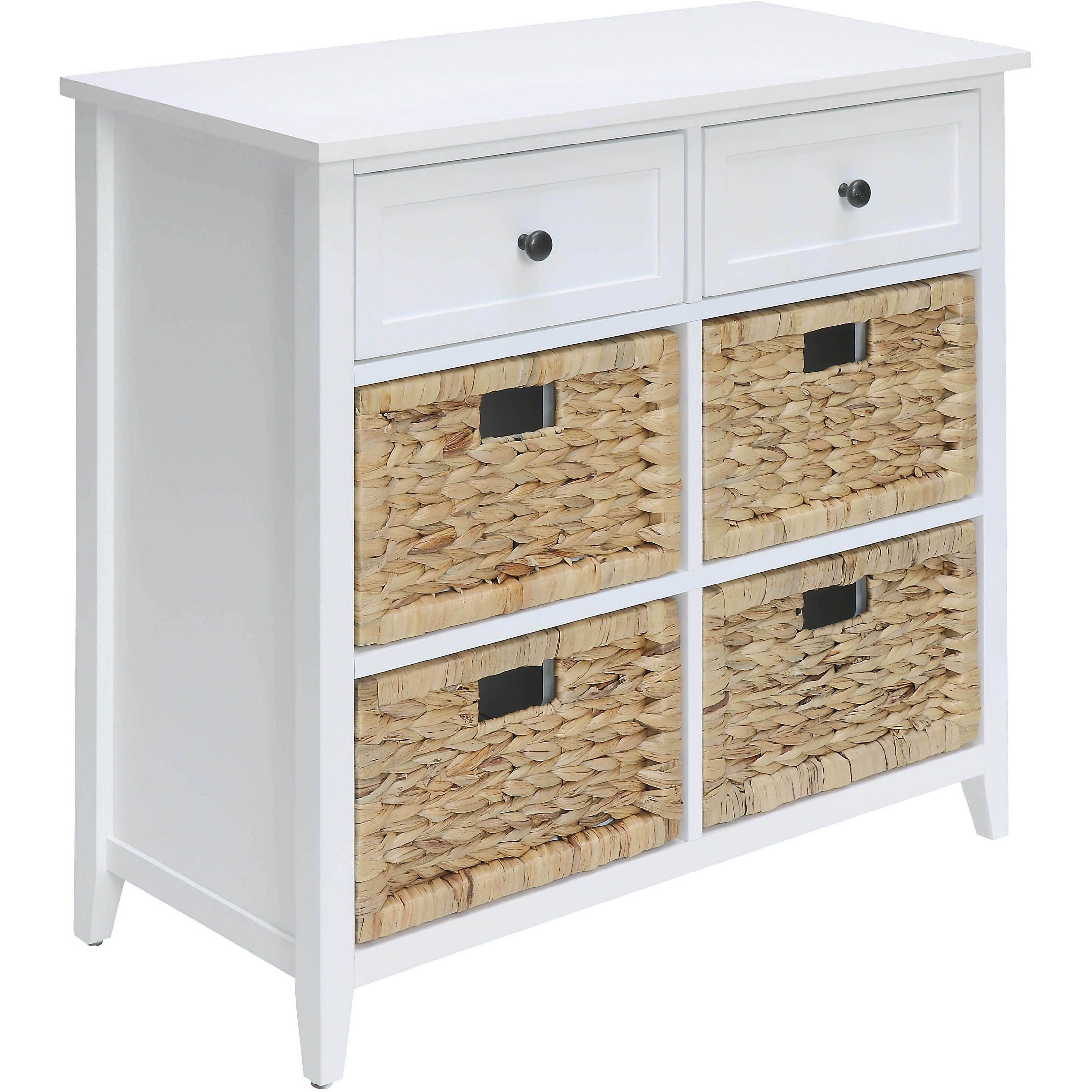 White 6-Drawer Console Cabinet