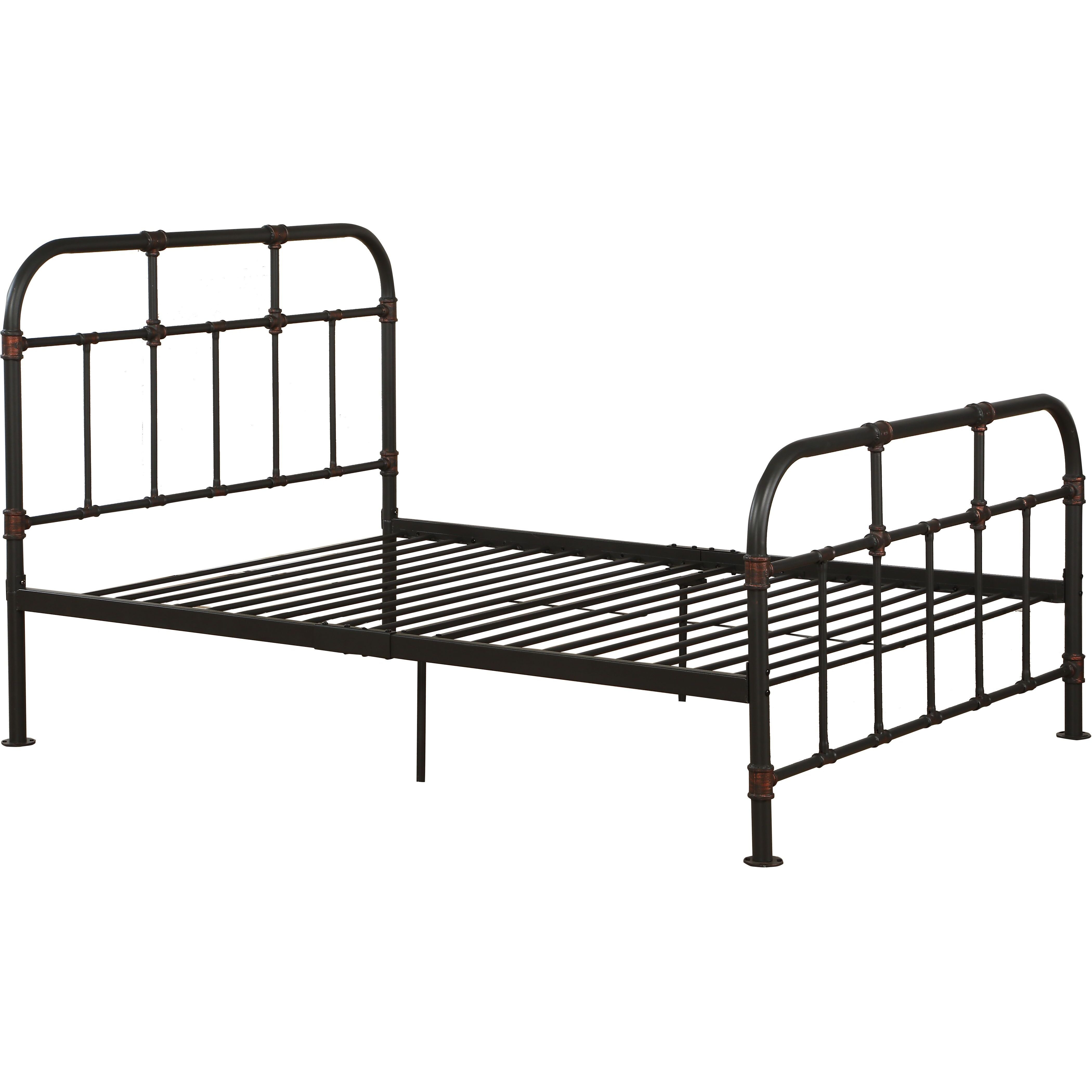 Sandy Grey Full Panel Bed With Slat