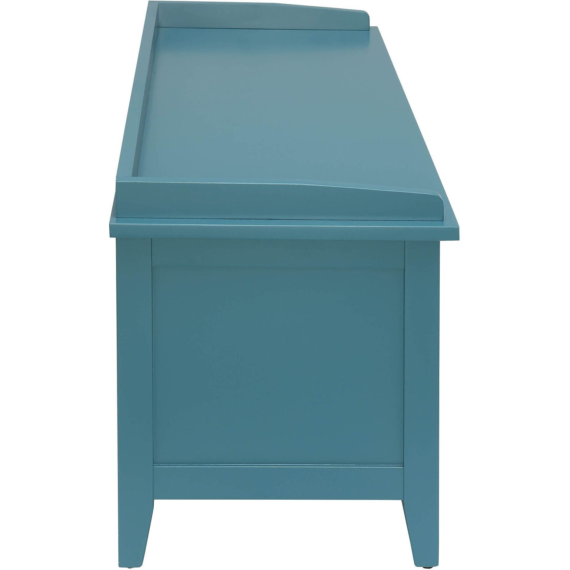 Beige And Teal Bench With 3-Drawer