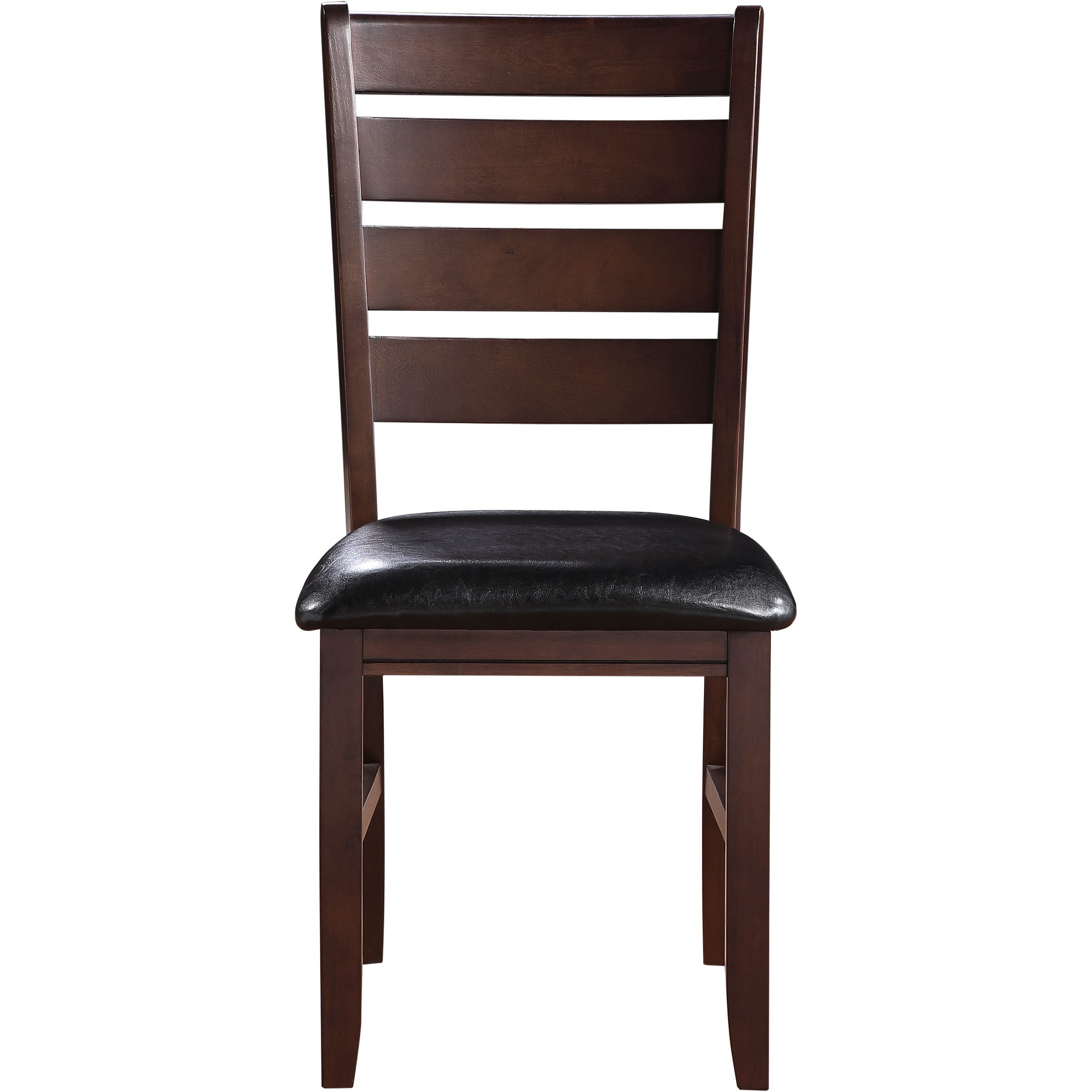 Black And Cherry Ladder Back Side Chairs (Set Of 2)