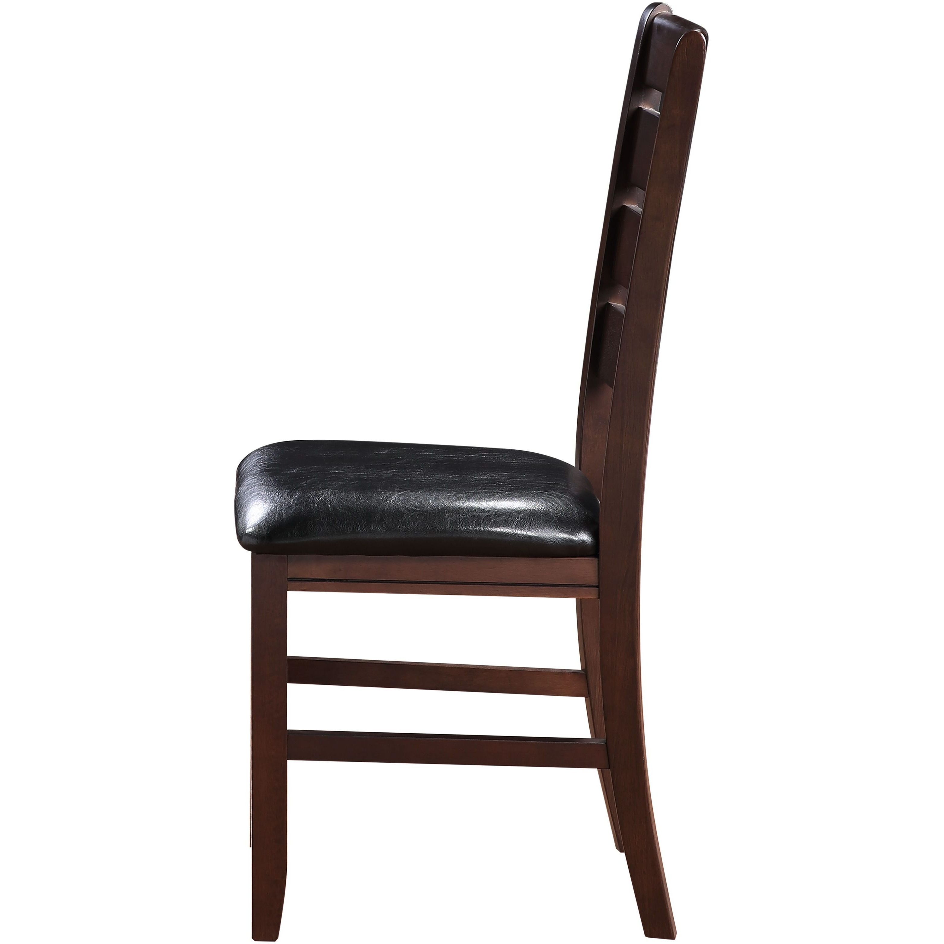Black And Cherry Ladder Back Side Chairs (Set Of 2)
