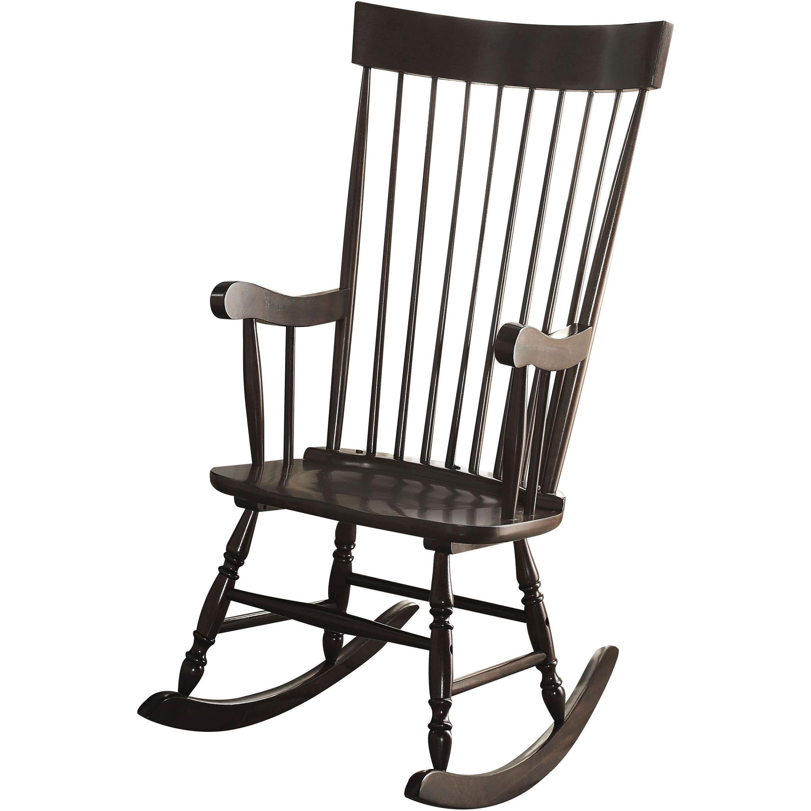Black Spindle Back Rocking Chair