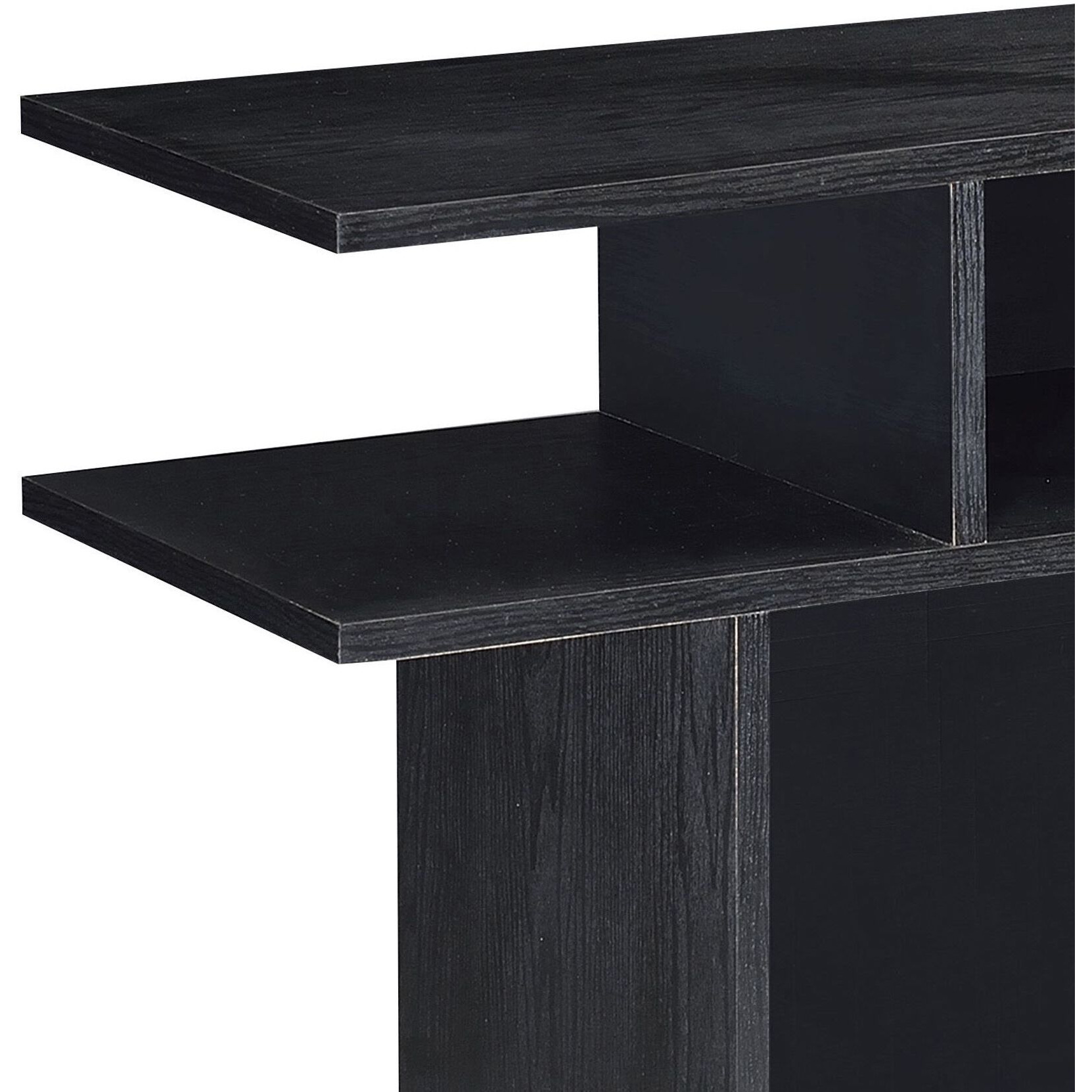Black 2-Shelf Sofa Table