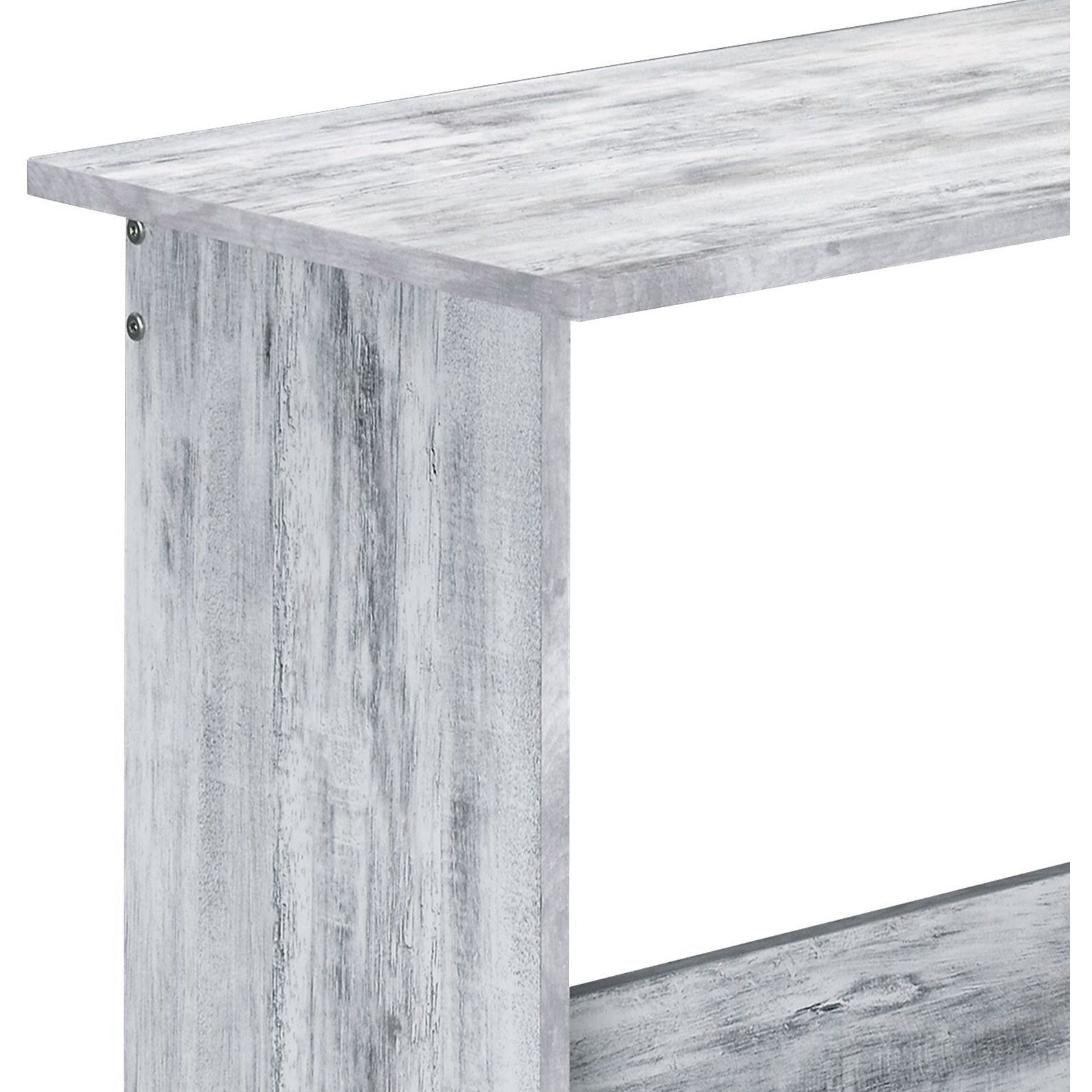 Antique White And Black Office Desk With Bookshelf