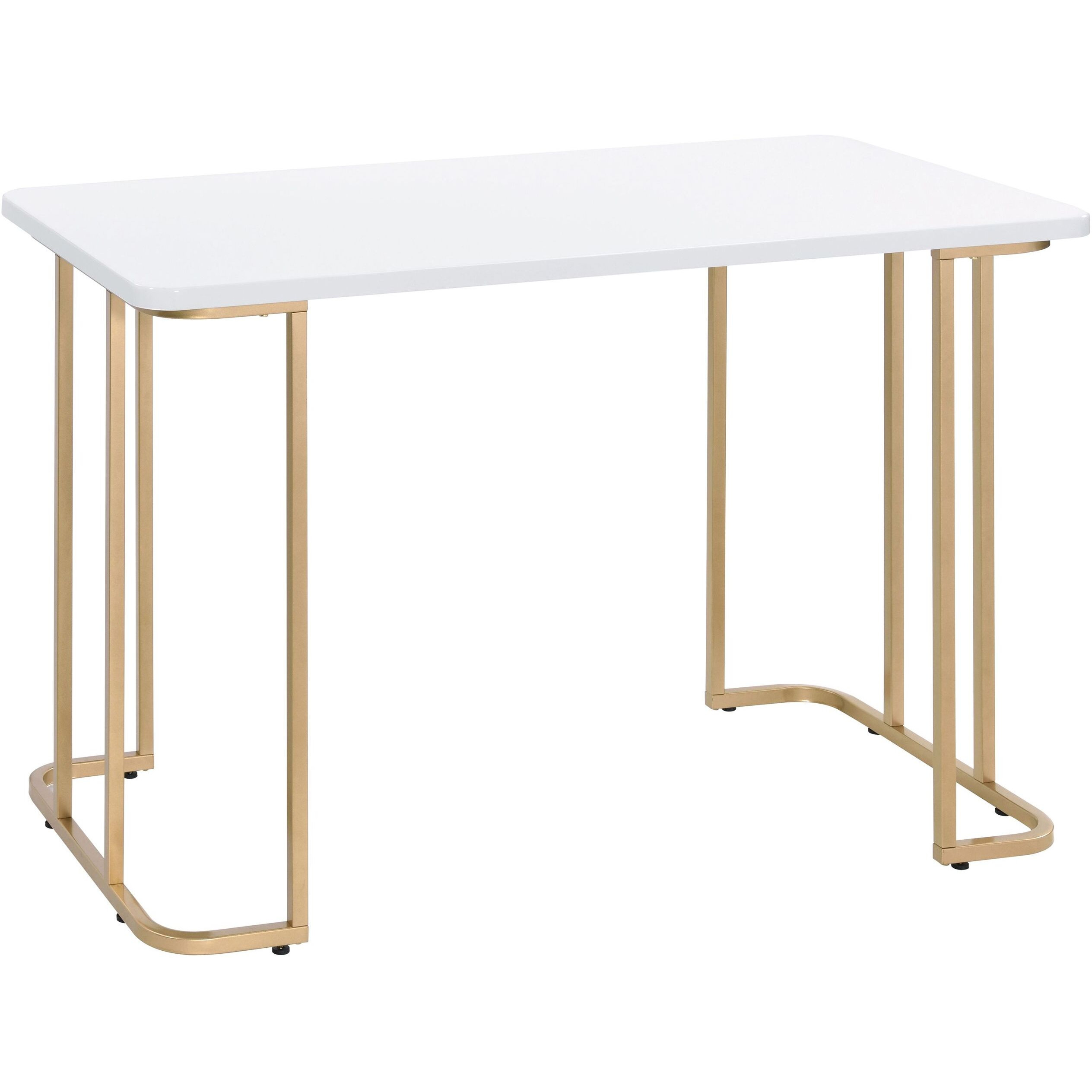 White And Gold Writing Desk