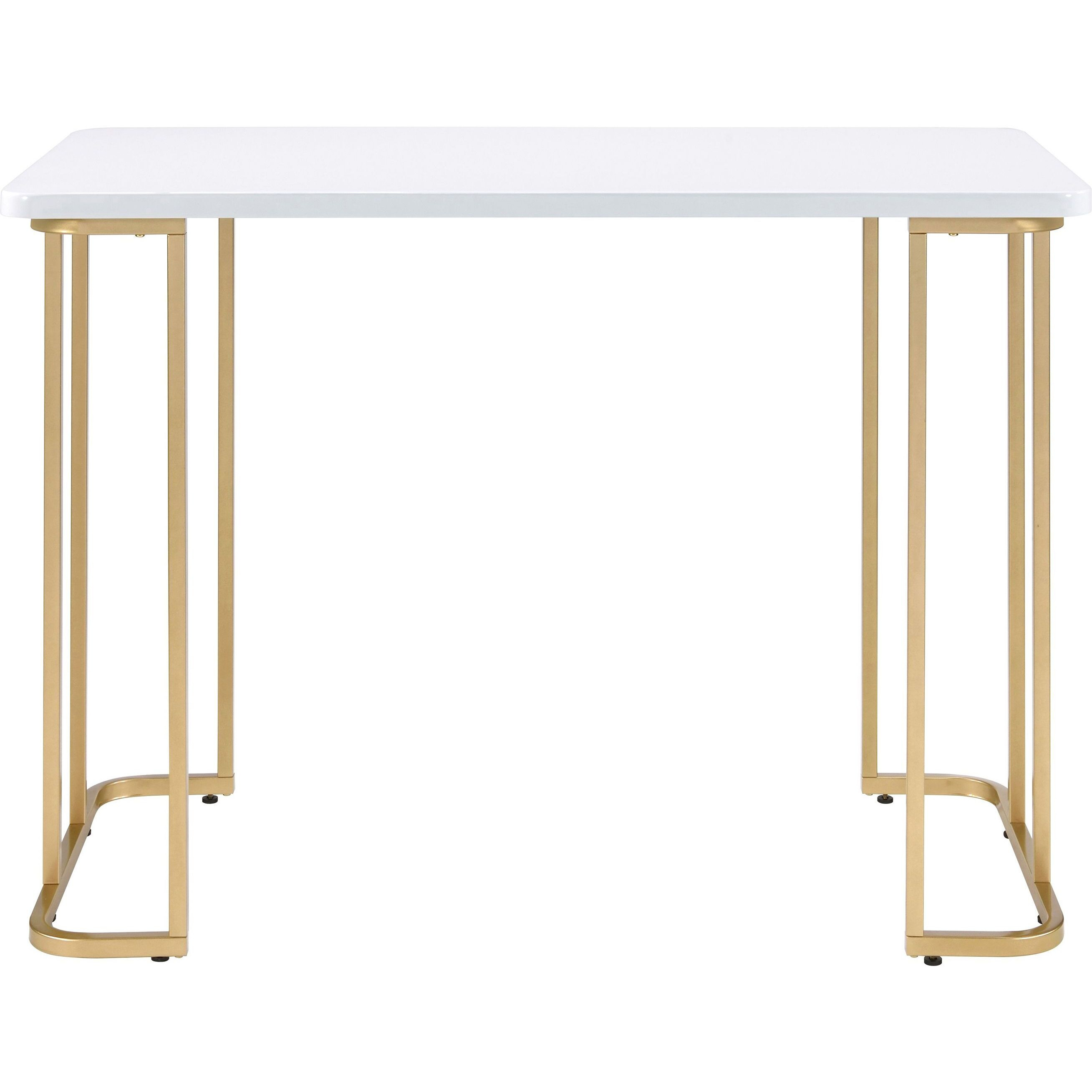 White And Gold Writing Desk
