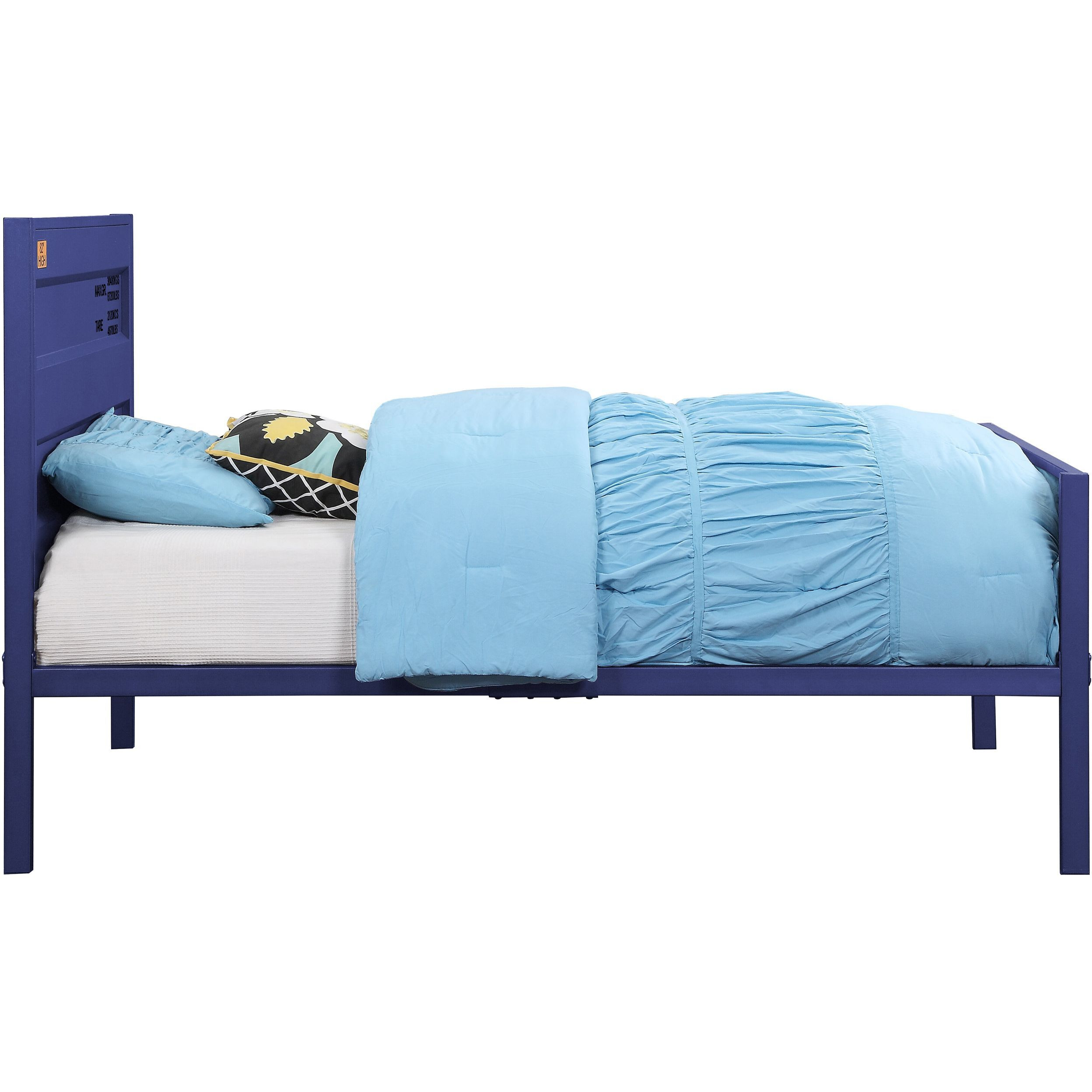 Blue Twin Platform Bed