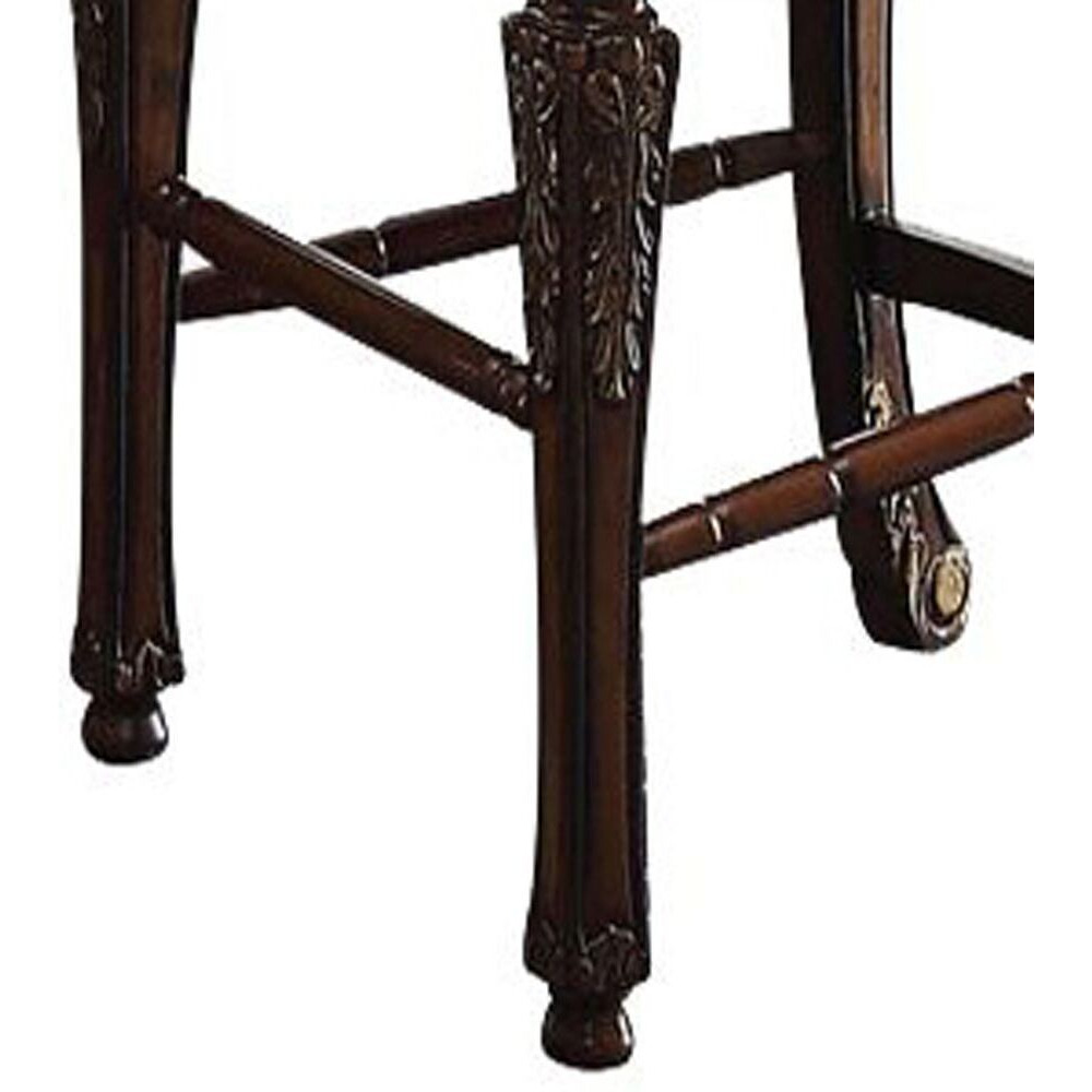 Cherry Counter Height Stools With Nailhead Trim (Set Of 2)